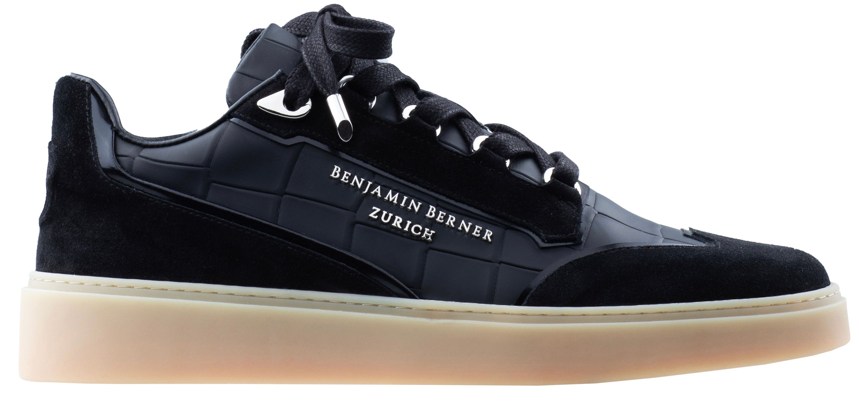 BNJ PABLO BLACK MATT CROCODILE