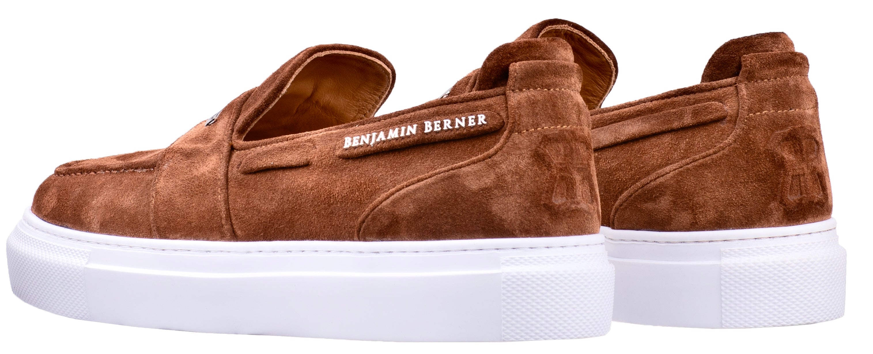 BNJ ENZO CHESTNUT SUEDE PENNY LOAFER