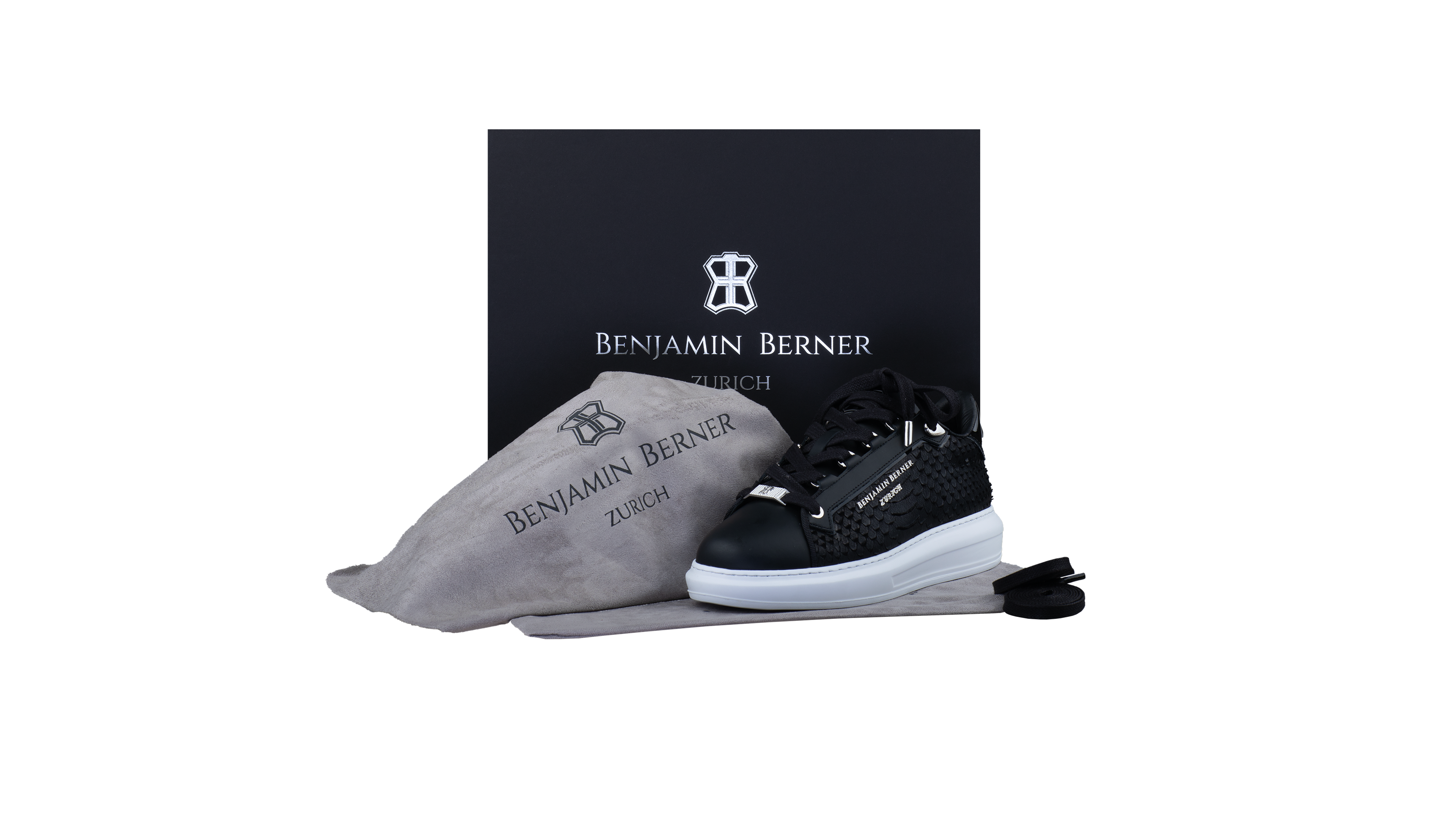 BNJ WOMEN'S ACHILLE BLACK PYTHON CUT