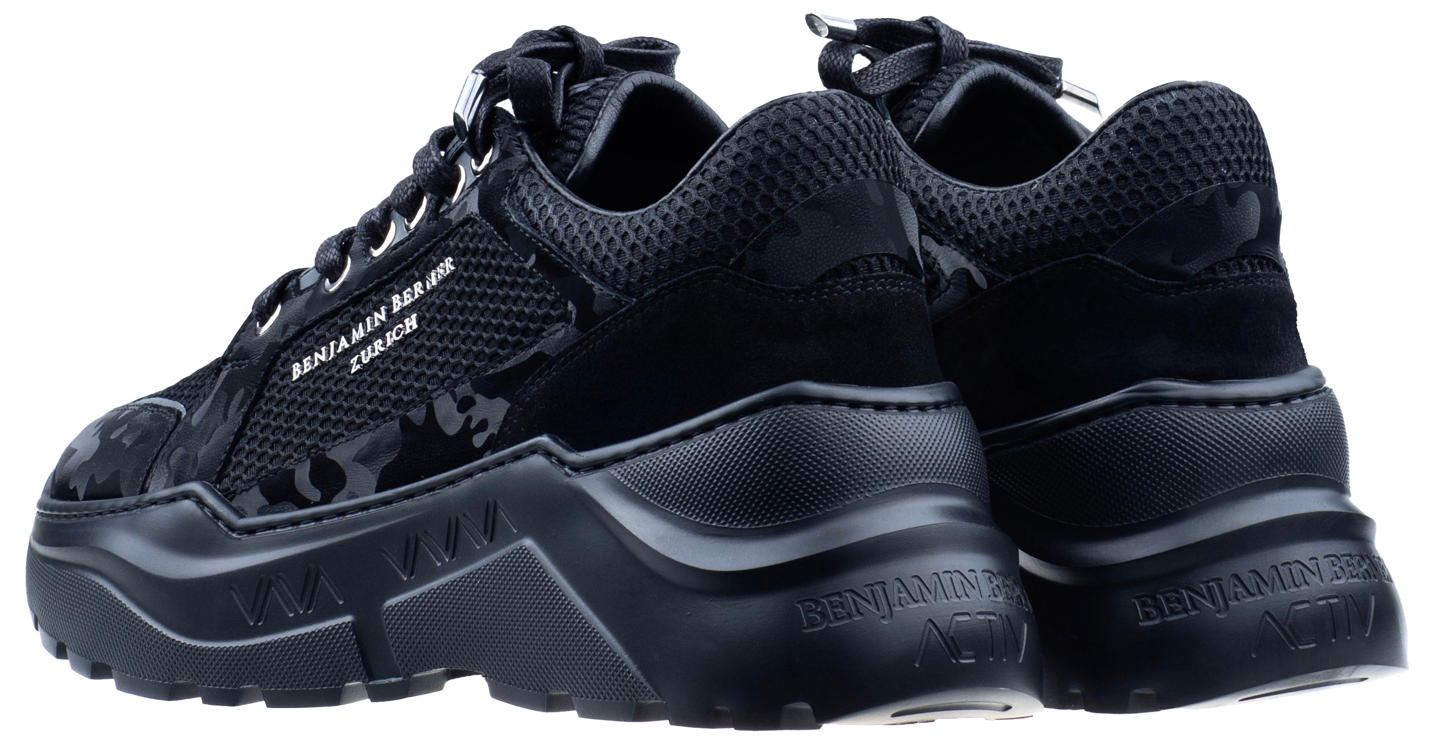 BNJ COLIN BLACK REFLECTIVE CAMOUFLAGE-MESH