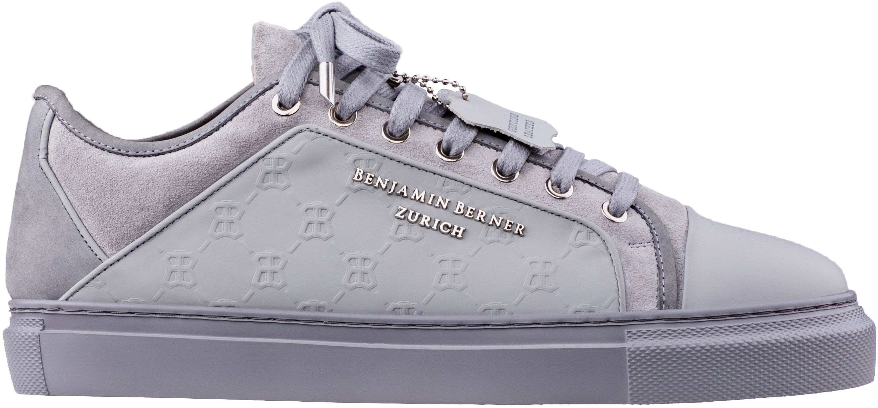 BNJ ODIN ICE GREY MONOGRAM EMBOSSED MATT NAPPA