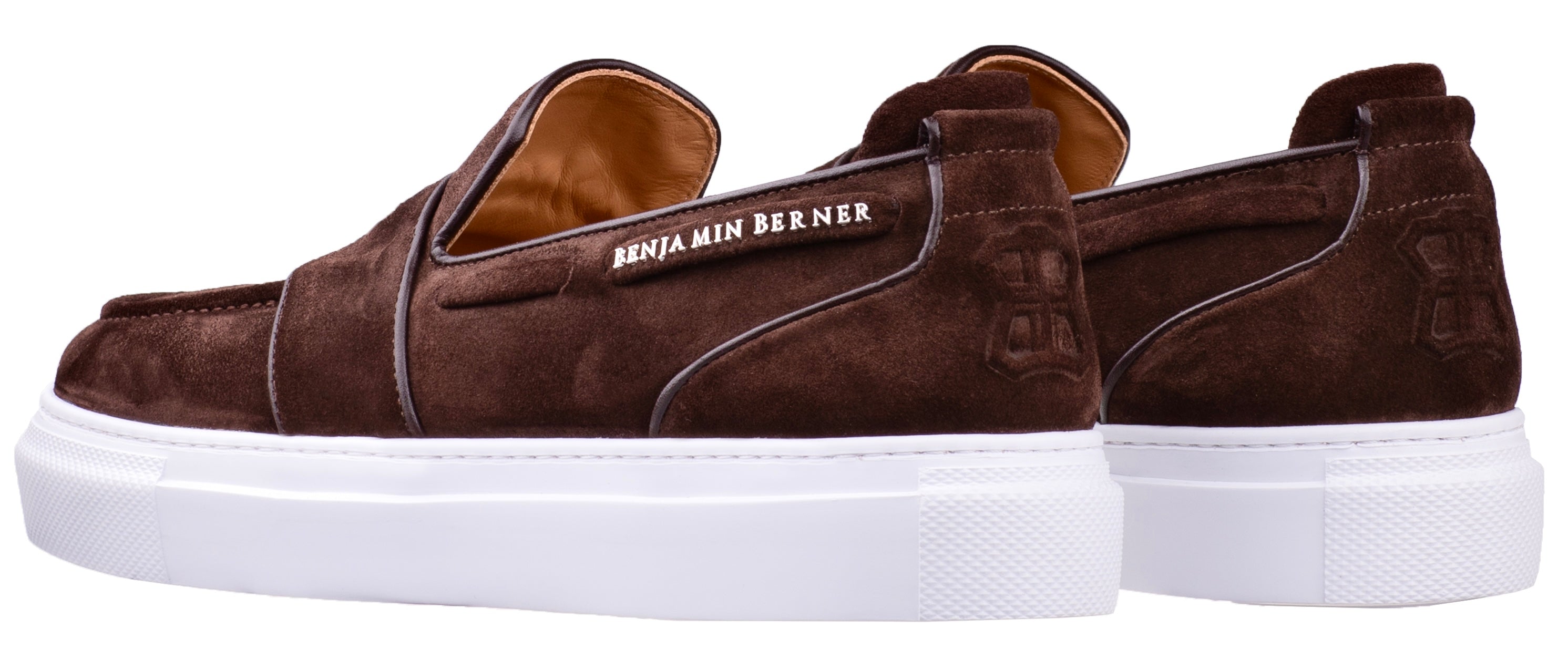 BNJ ENZO BROWN SUEDE PENNY LOAFER