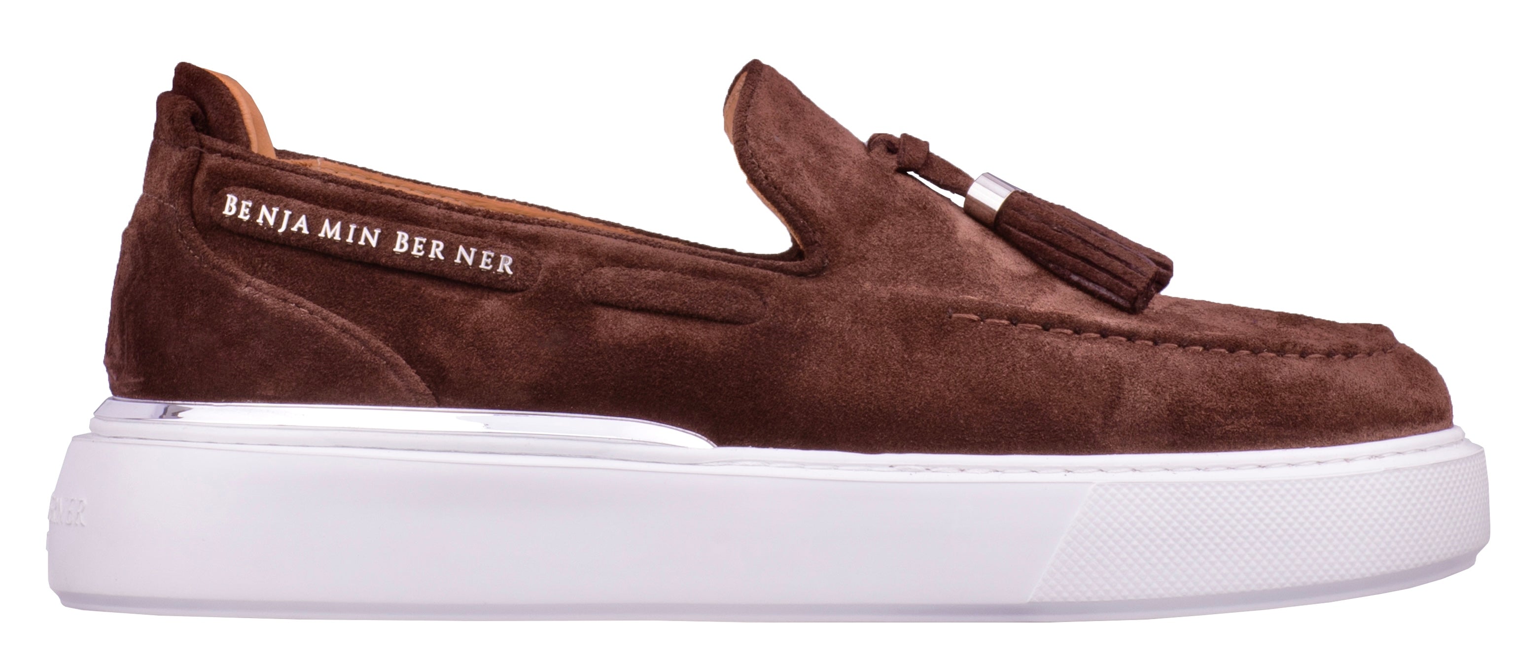 BNJ ORION BROWN SUEDE TASSEL LOAFER