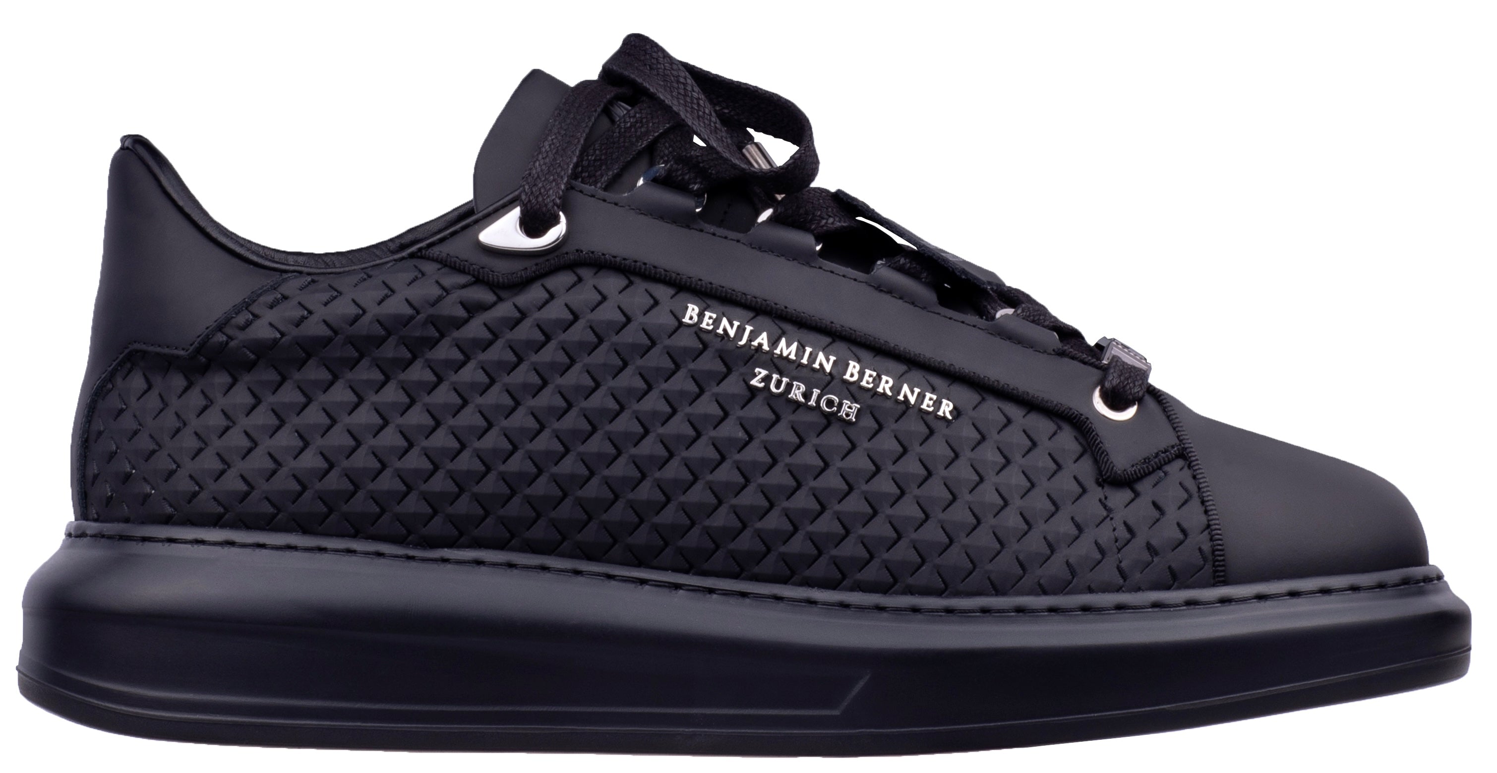 BNJ ACHILLE ALL BLACK RHOMBUS CUT