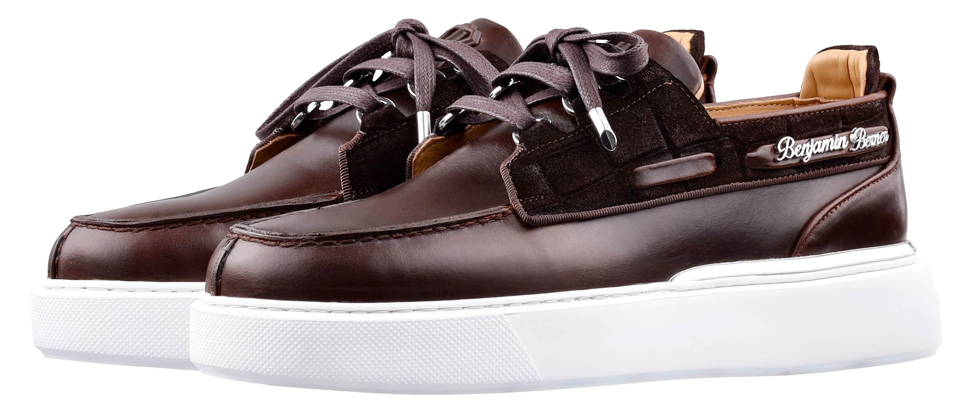 BNJ NEPTUNE BROWN NAPPA -CROCODILE SUEDE