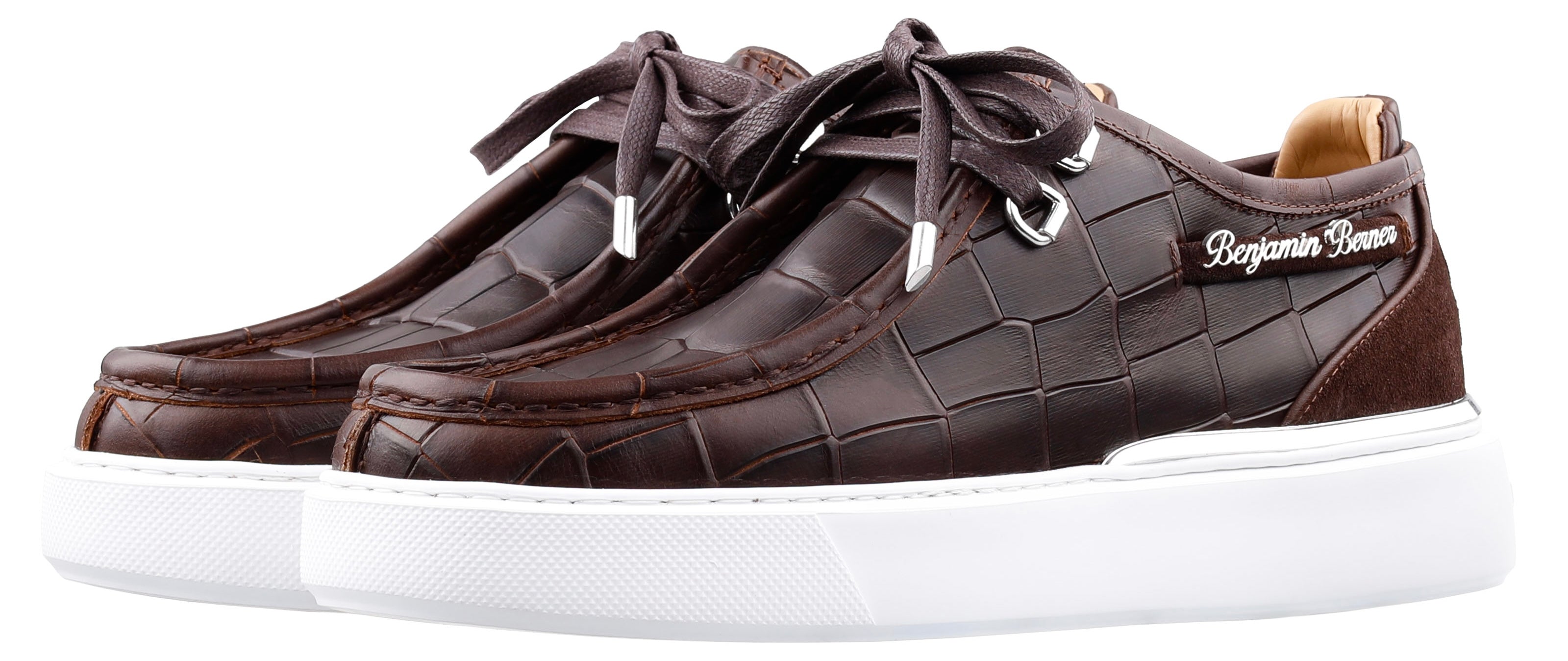 BNJ ARES CROCODILE BROWN PULL UP CROCODILE CALFSKIN