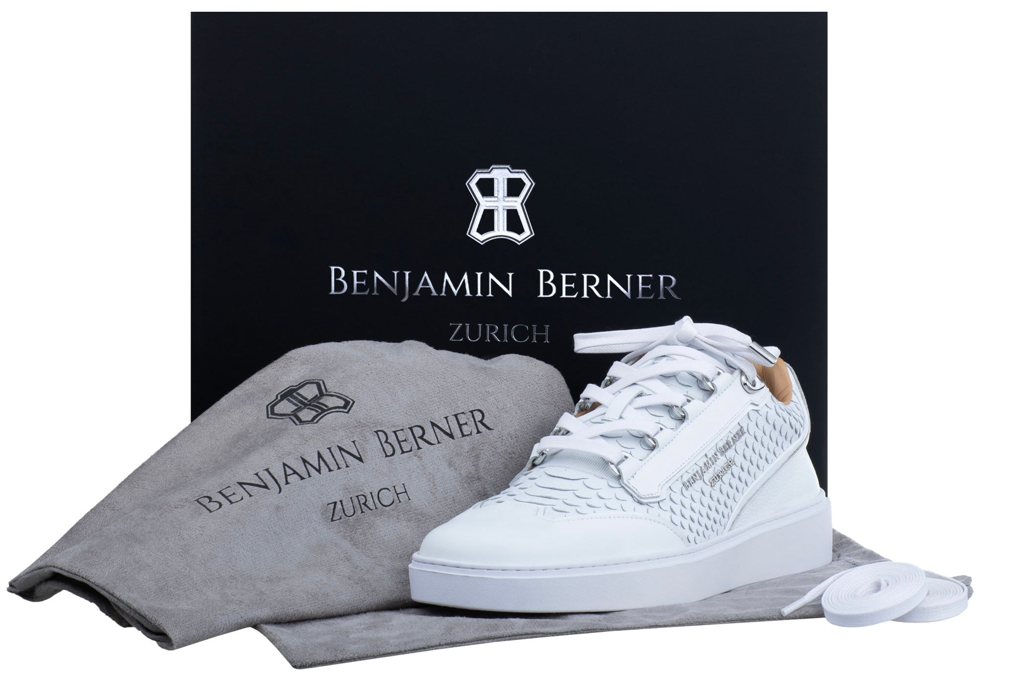 BNJ PABLO ALL WHITE PYTHON CUT NAPPA