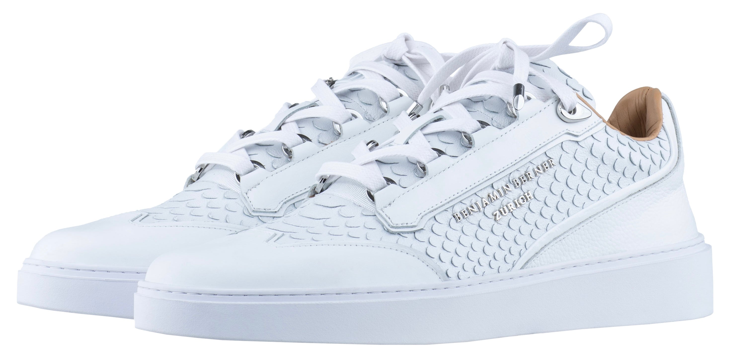 BNJ PABLO ALL WHITE PYTHON CUT NAPPA