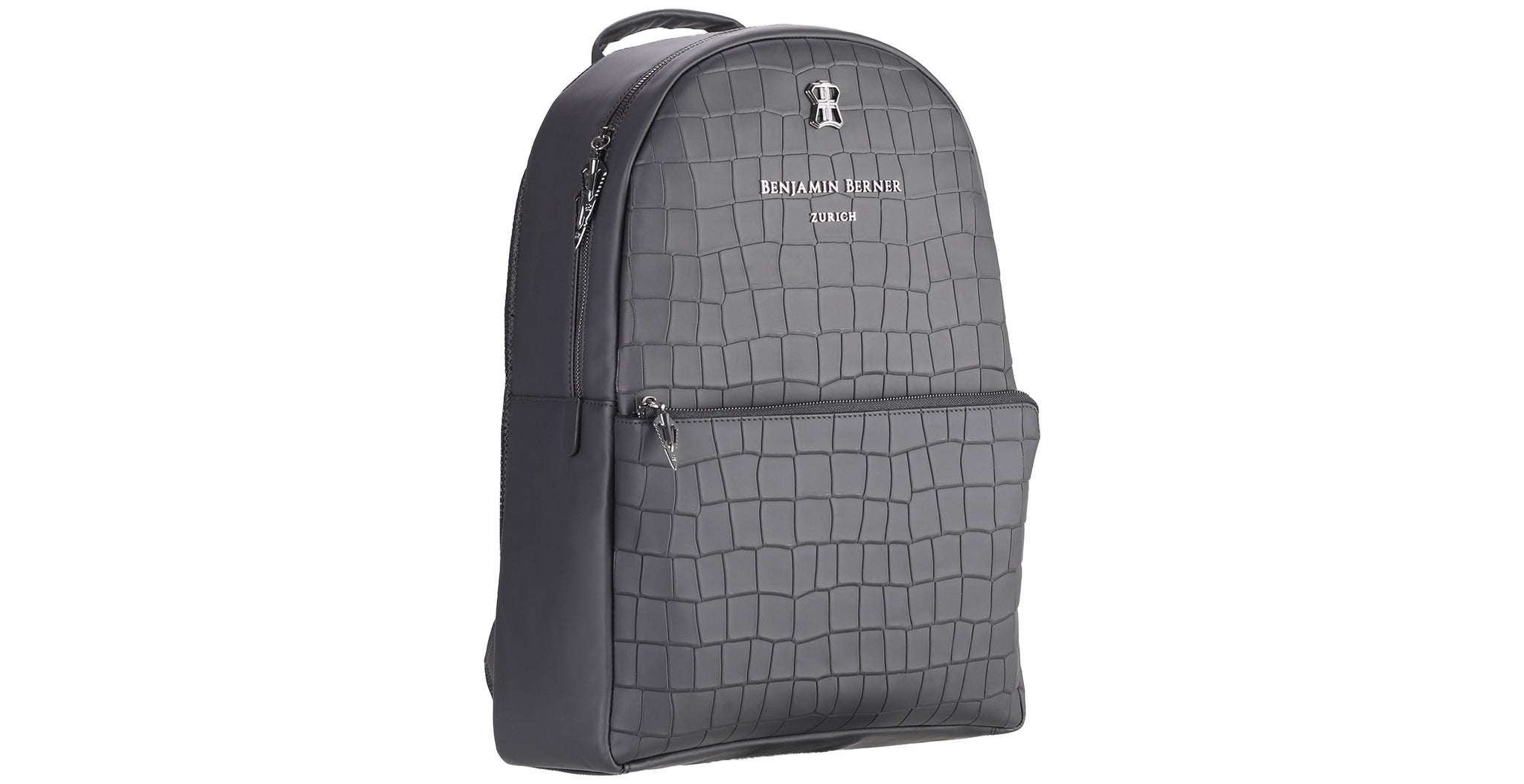BNJ BACKPACK Black MATT CROCODILE CALFSKIN
