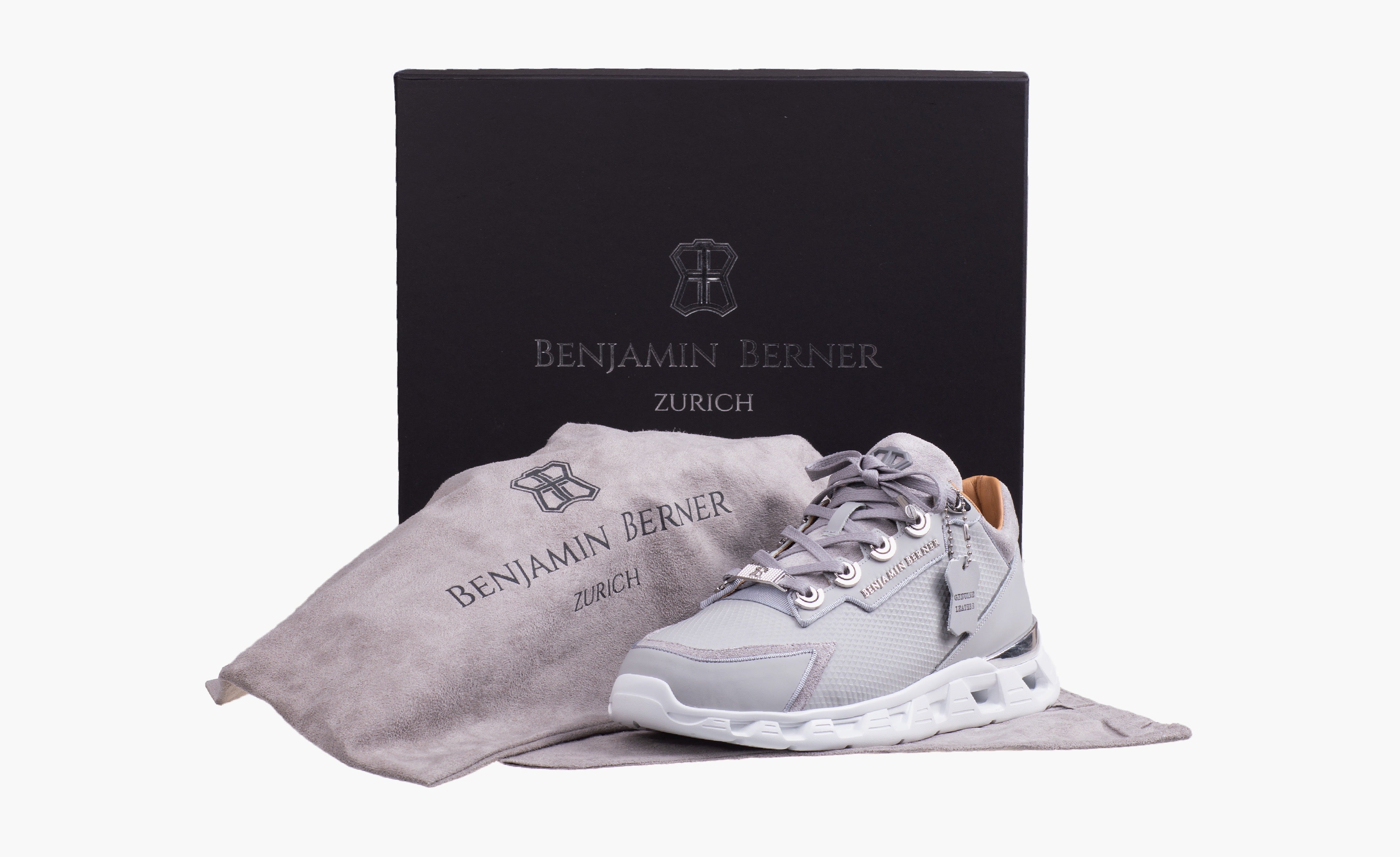 BNJ RAZOR HIGH-TECH RUNNER ICE GREY TRIANGLE EMBOSSED MATT NAPPA