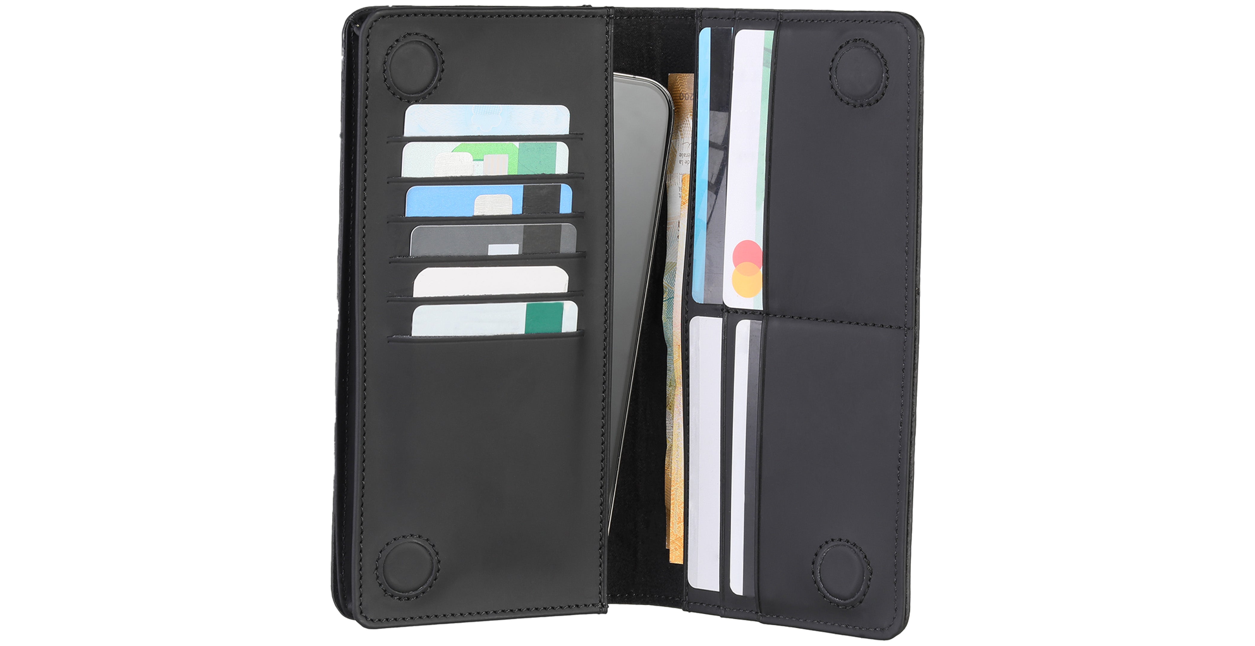 BNJ PHONE WALLET CASE BLACK PYTHON CUT MATT NAPPA