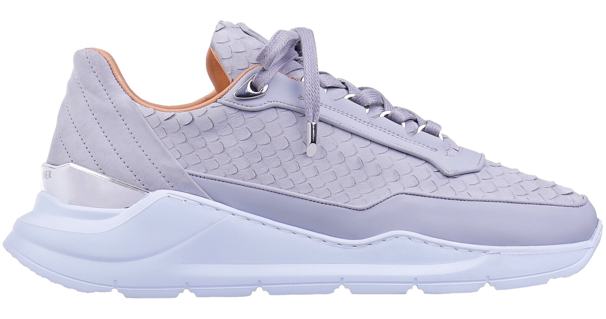 LOW-TOP BNJ HECTOR RUNNER ICE GREY PYTHON CUT -MATT NAPPA