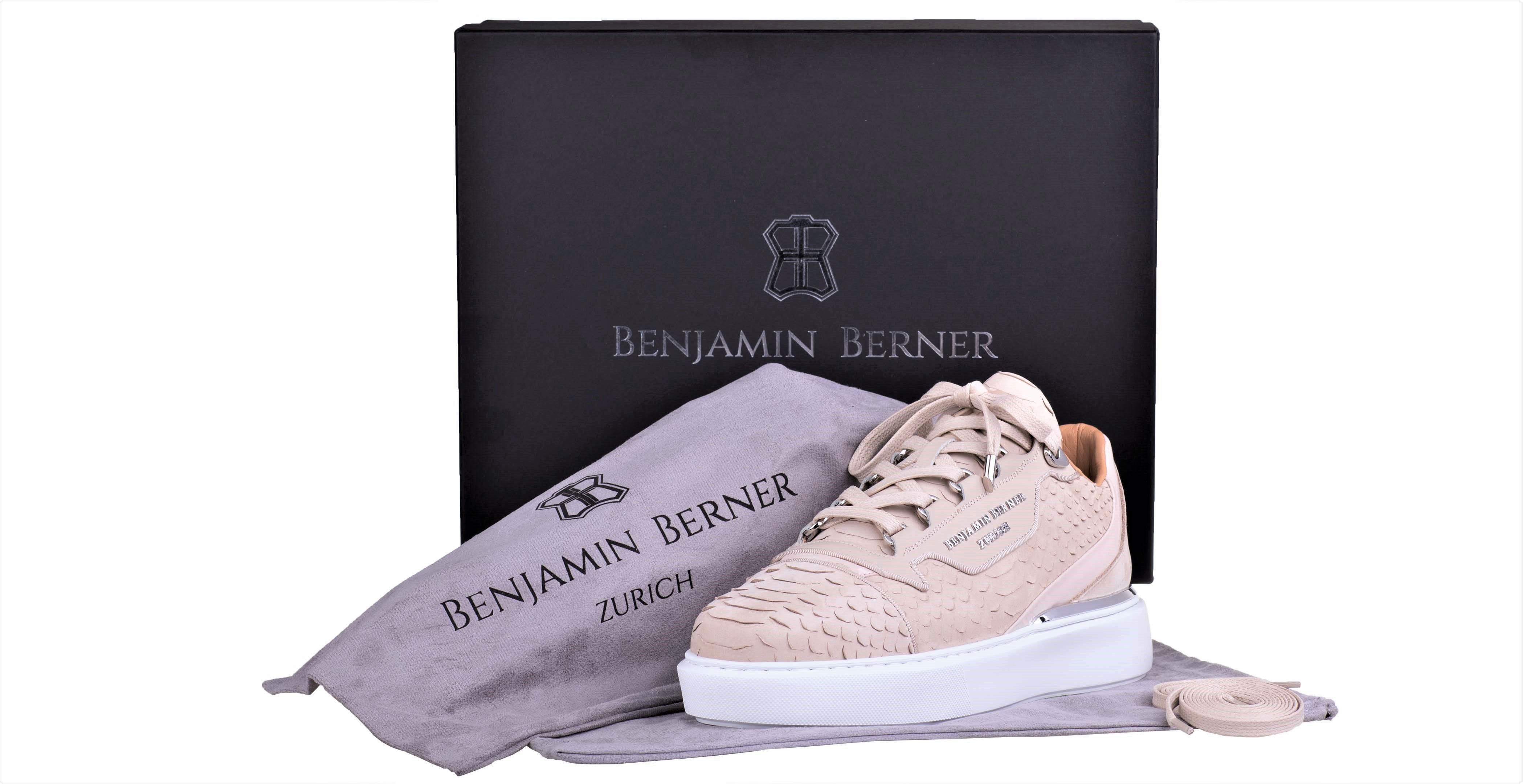 BNJ RAPHAEL Low-Top MARBLE PYTHON CUT-MATT NAPPA