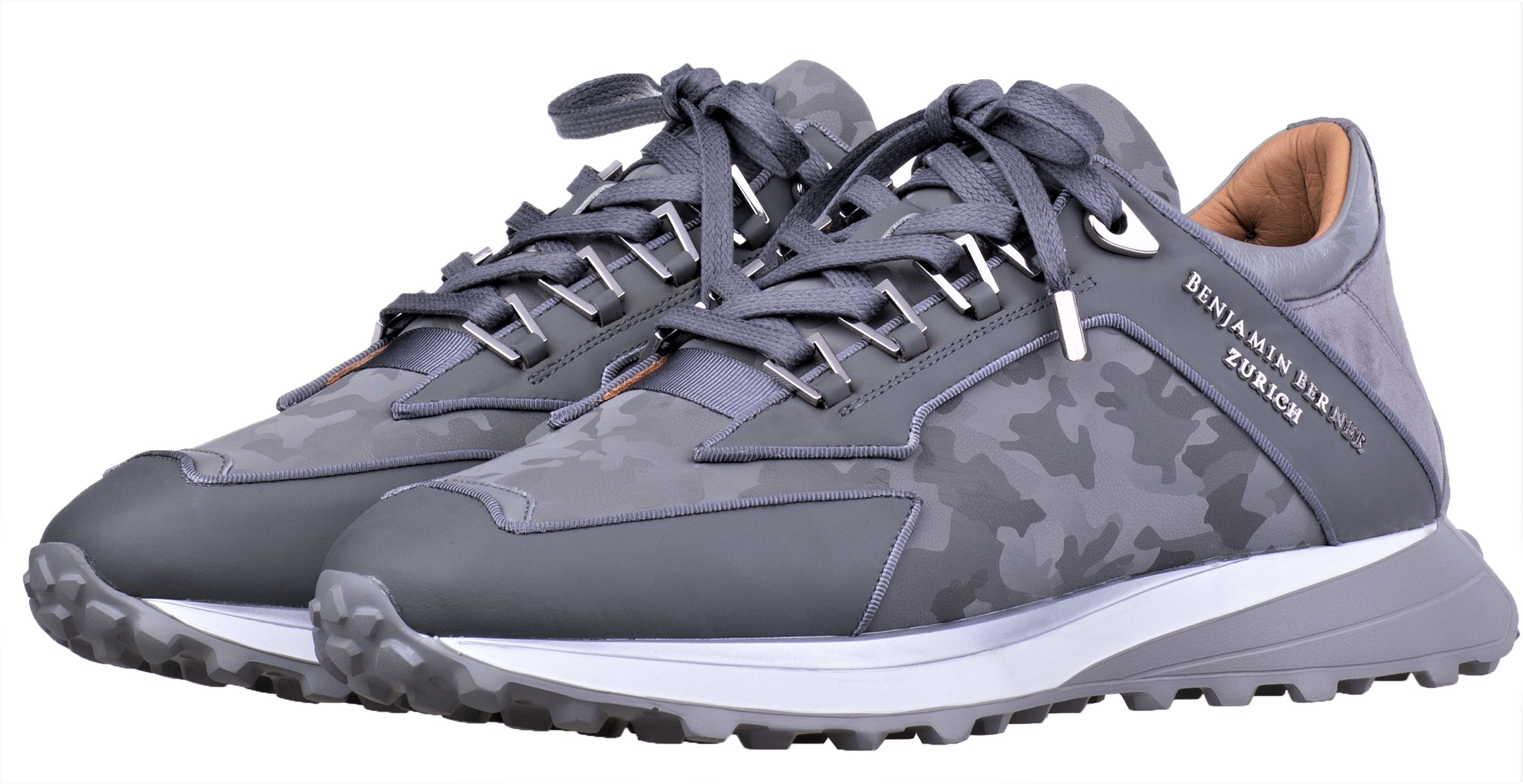 LOW-TOP BNJ ALPHA RUNNER STEEL GREY REFLECTIVE CAMOUFLAGE