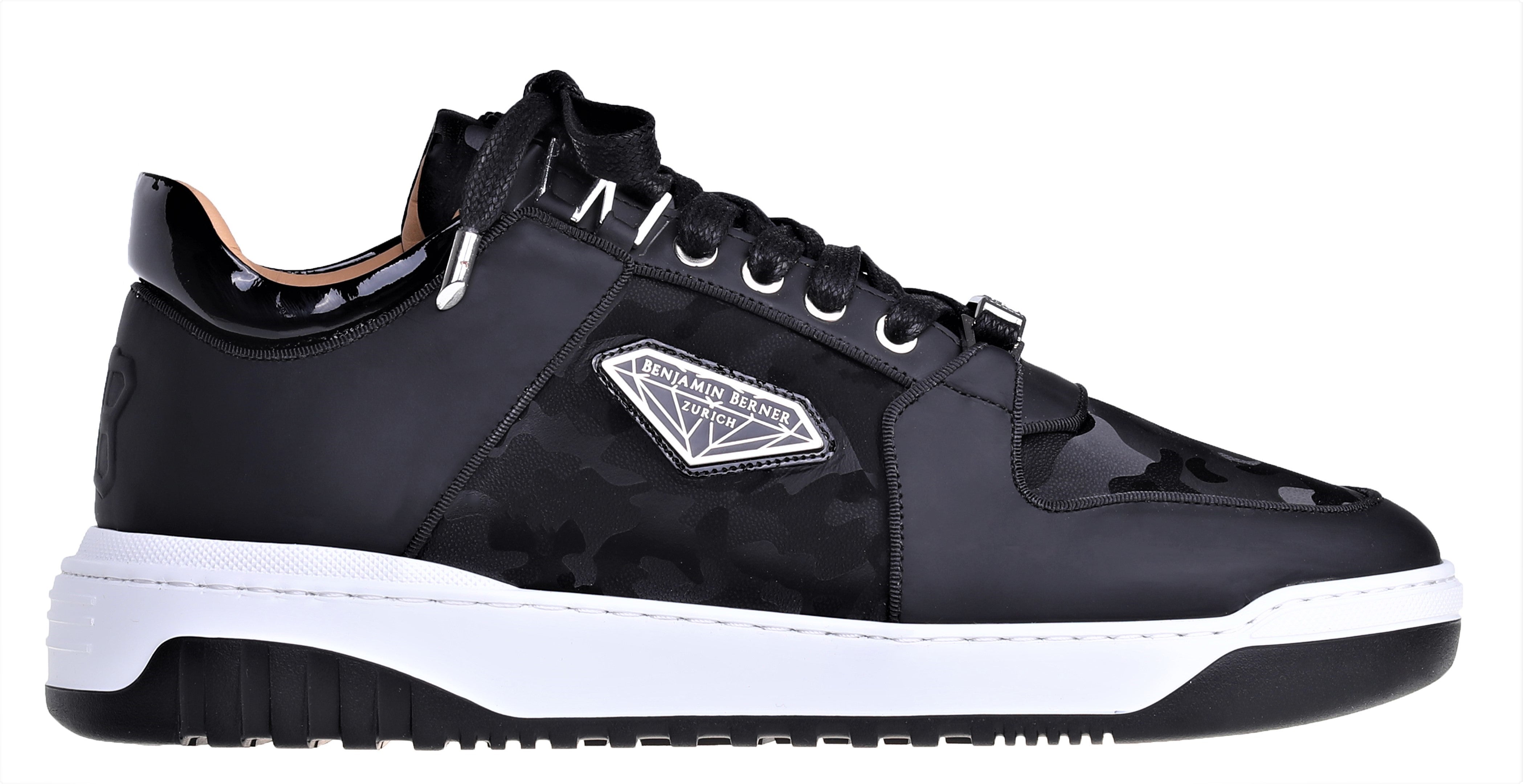 BNJ SIGMA Low-Top BLACK REFLECTIVE CAMOUFLAGE- MATT NAPPA