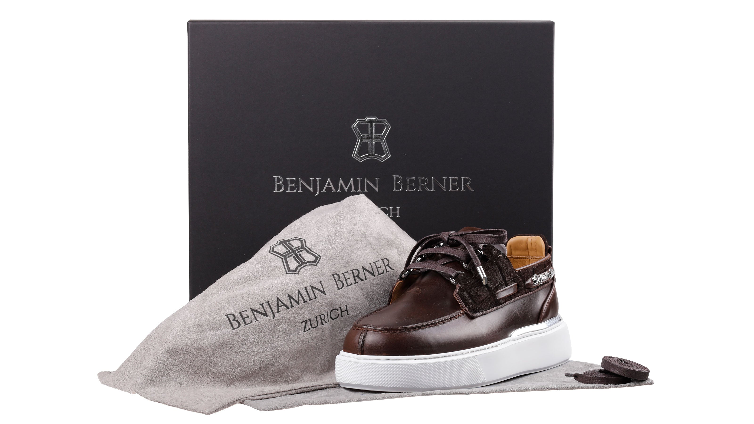 BNJ  NEPTUNE  BROWN  NAPPA -CROCODILE SUEDE