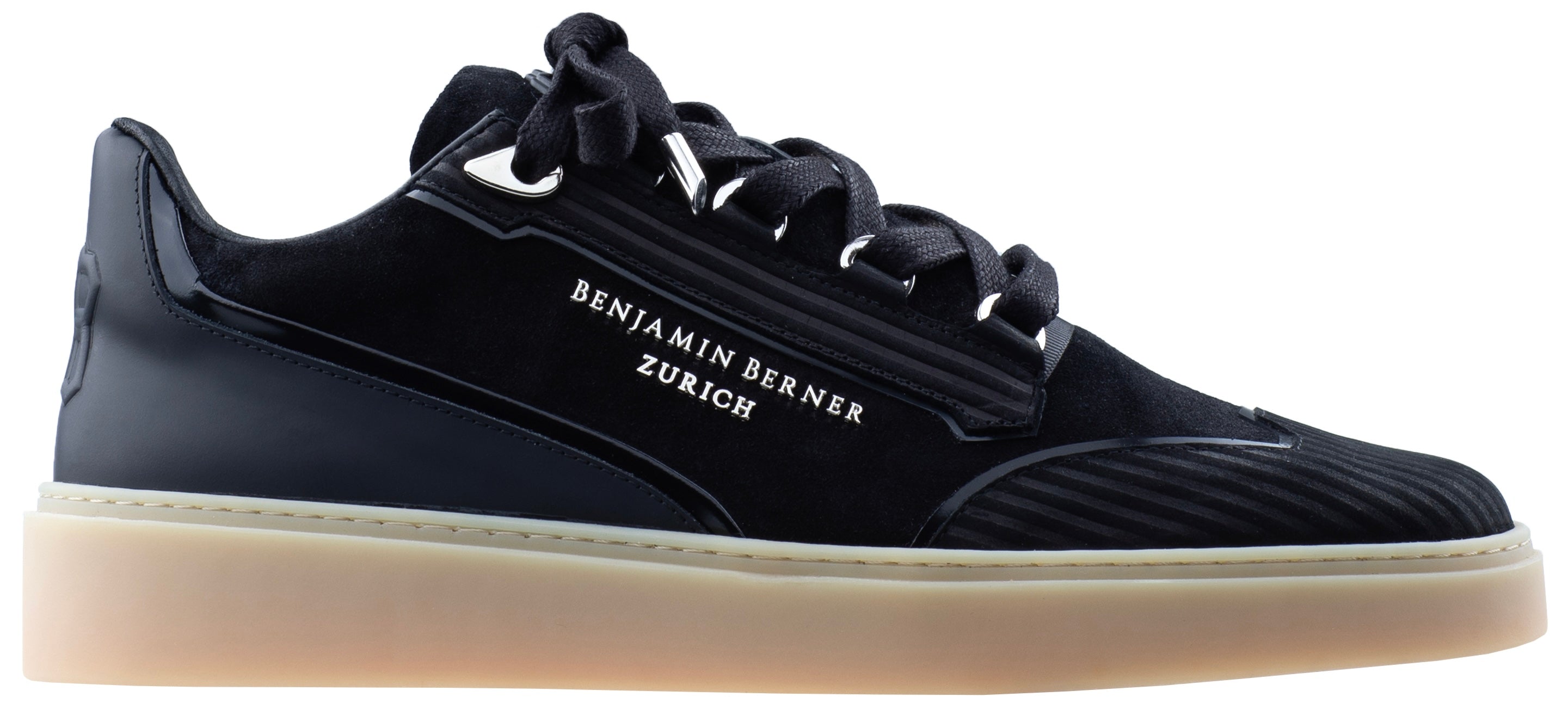 BNJ PABLO BLACK 3D STRIPED NUBUCK
