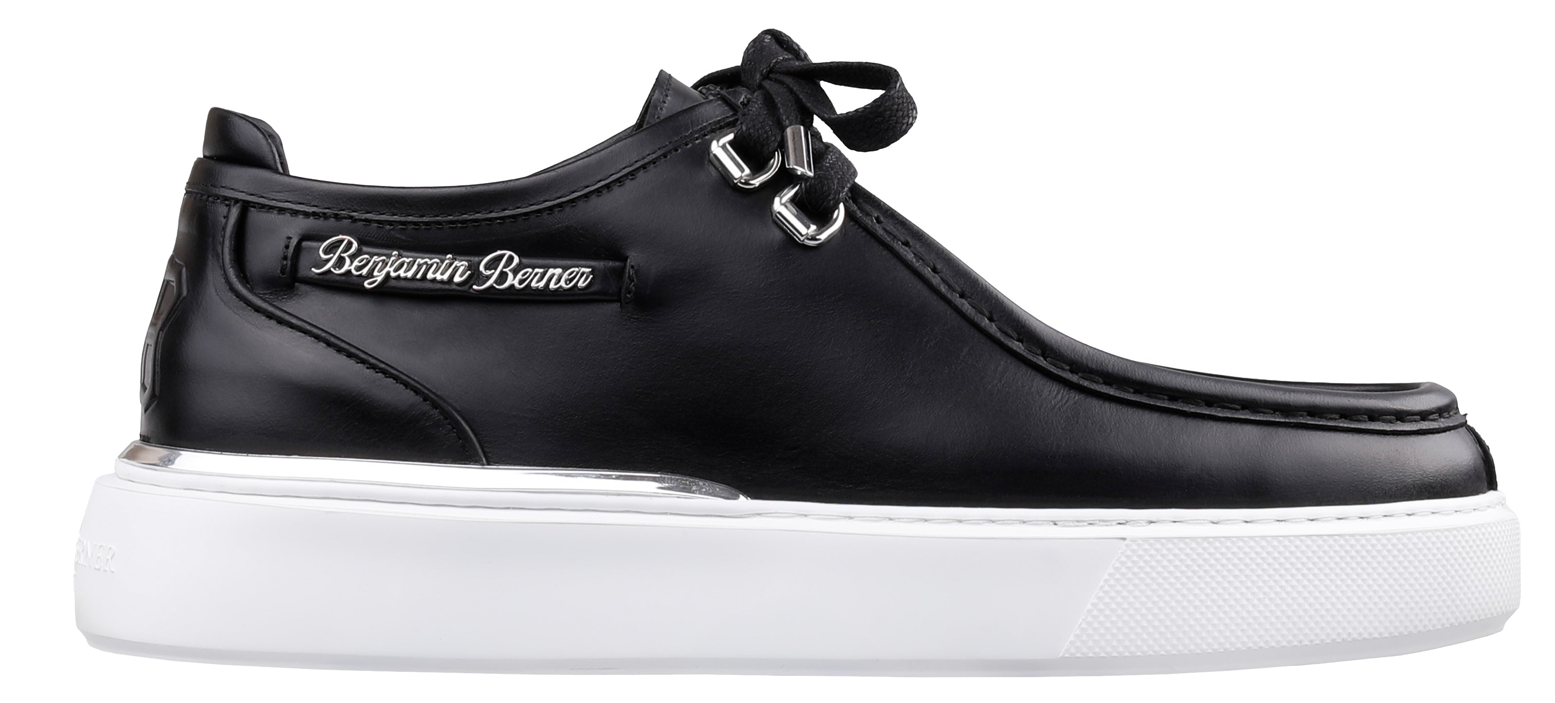 BNJ  ARES  BLACK PULL UP CALFSKIN