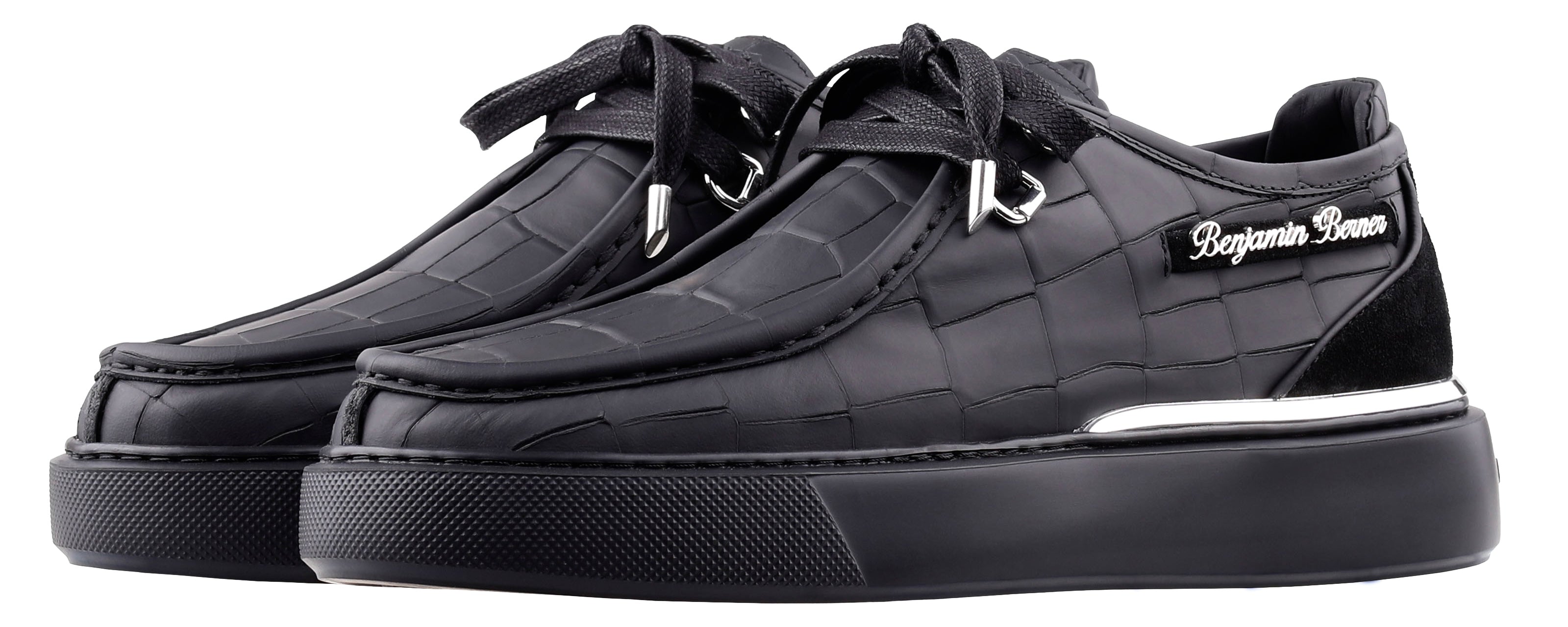 BNJ  ARES  ALL BLACK MATT CROCODILE