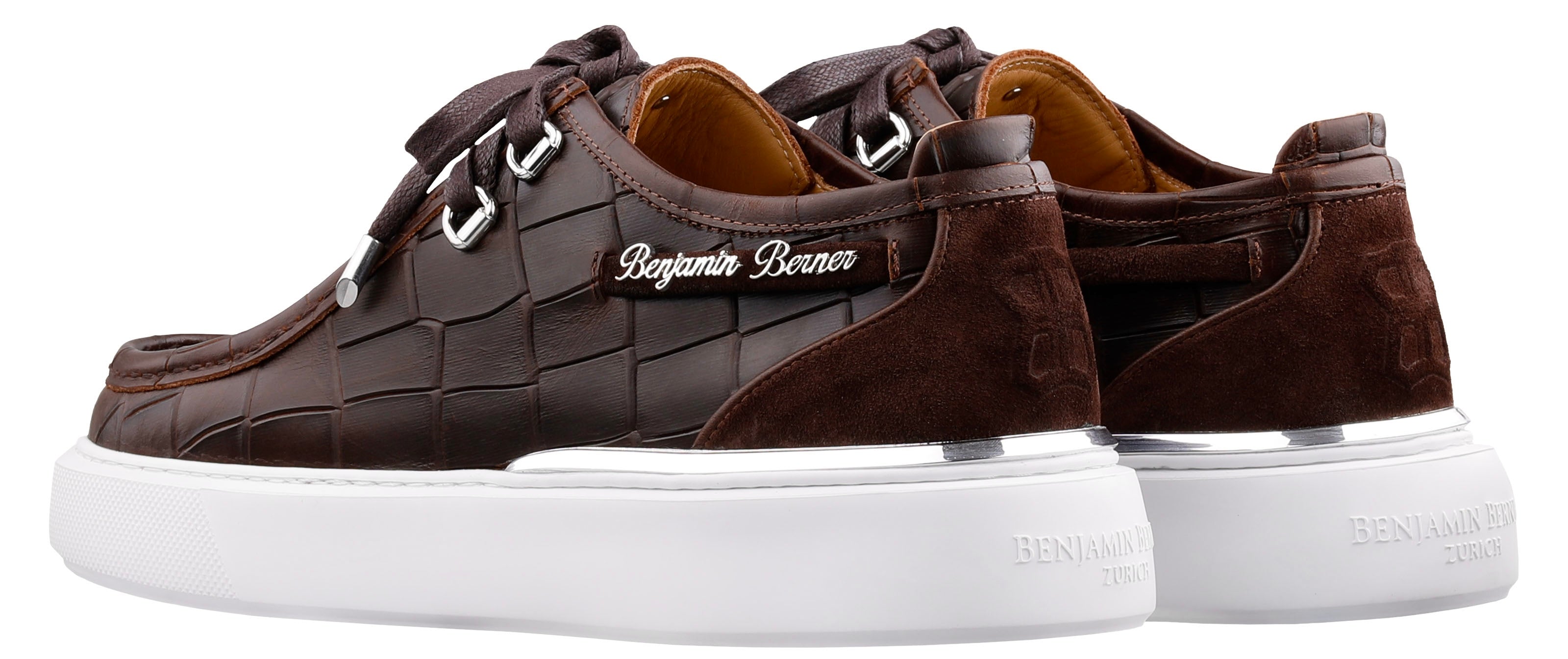 BNJ  ARES  CROCODILE BROWN PULL UP CROCODILE CALFSKIN