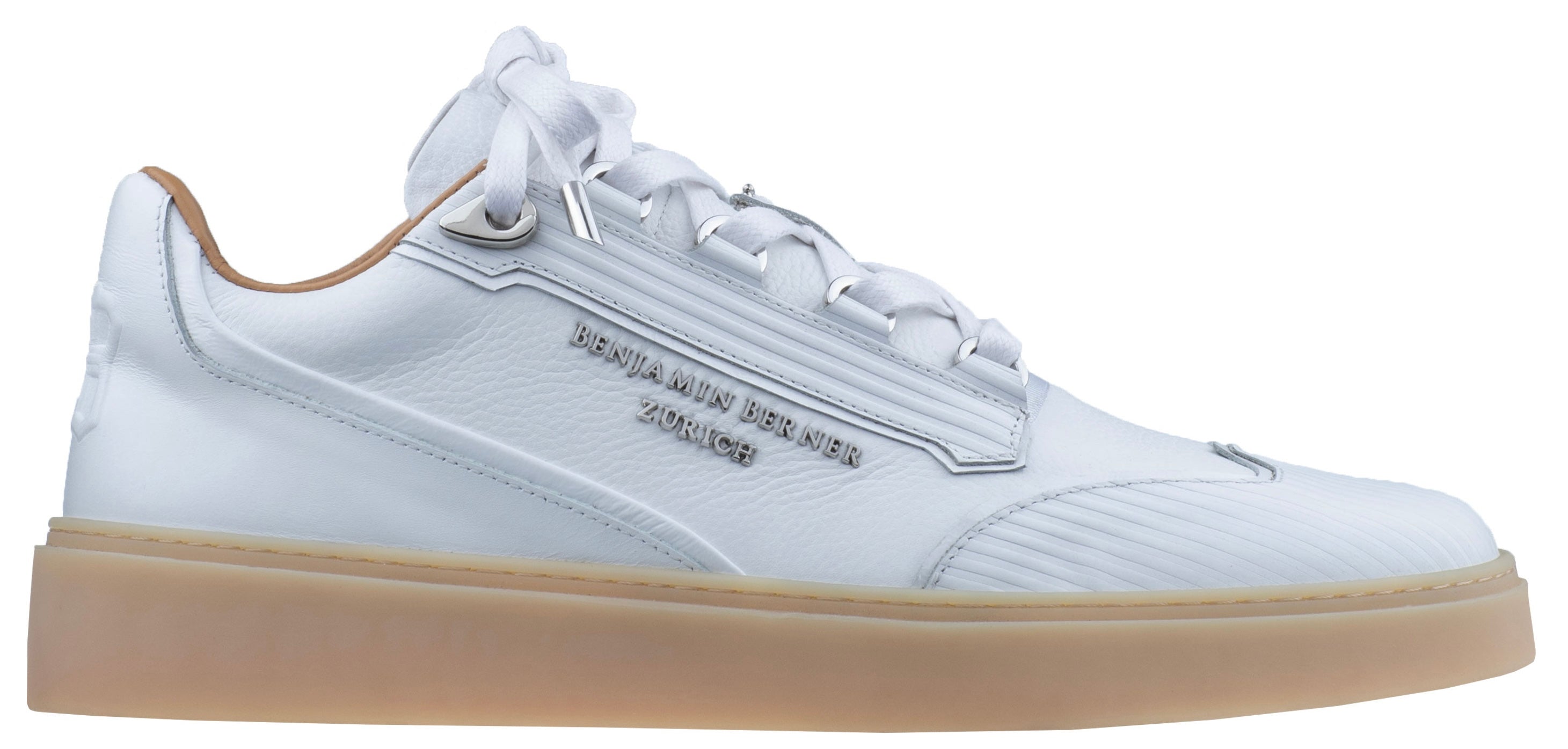 BNJ PABLO WHITE 3D STRIPED NAPPA