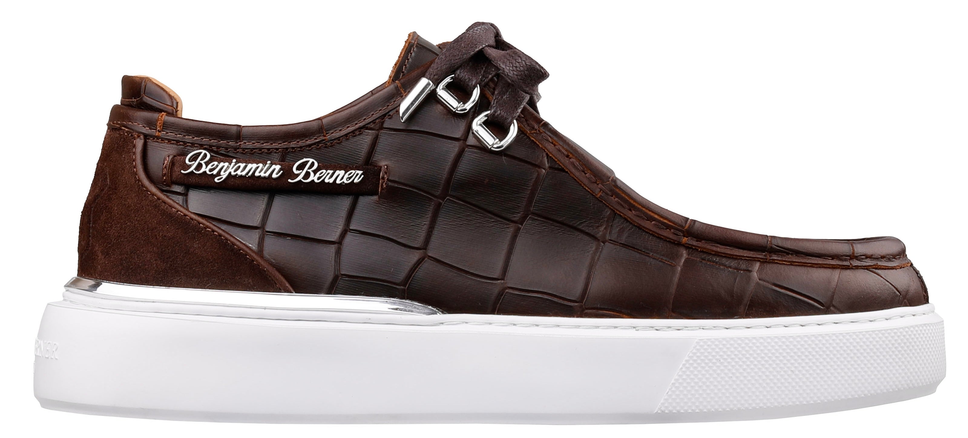 BNJ  ARES  CROCODILE BROWN PULL UP CROCODILE CALFSKIN