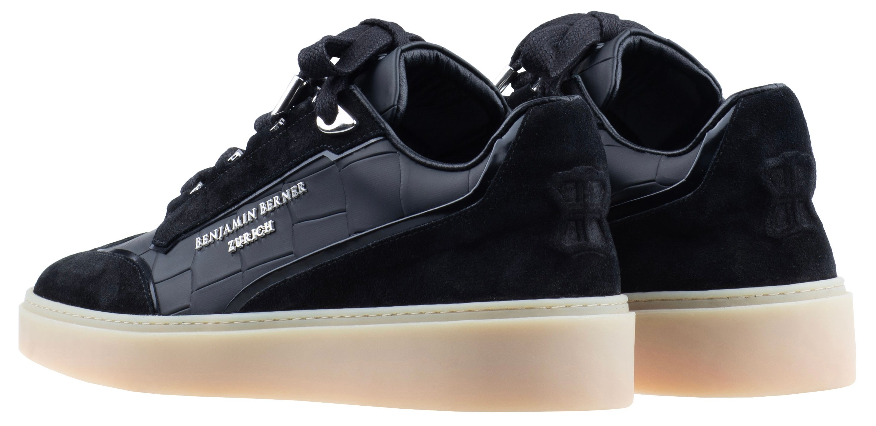 BNJ PABLO BLACK MATT CROCODILE