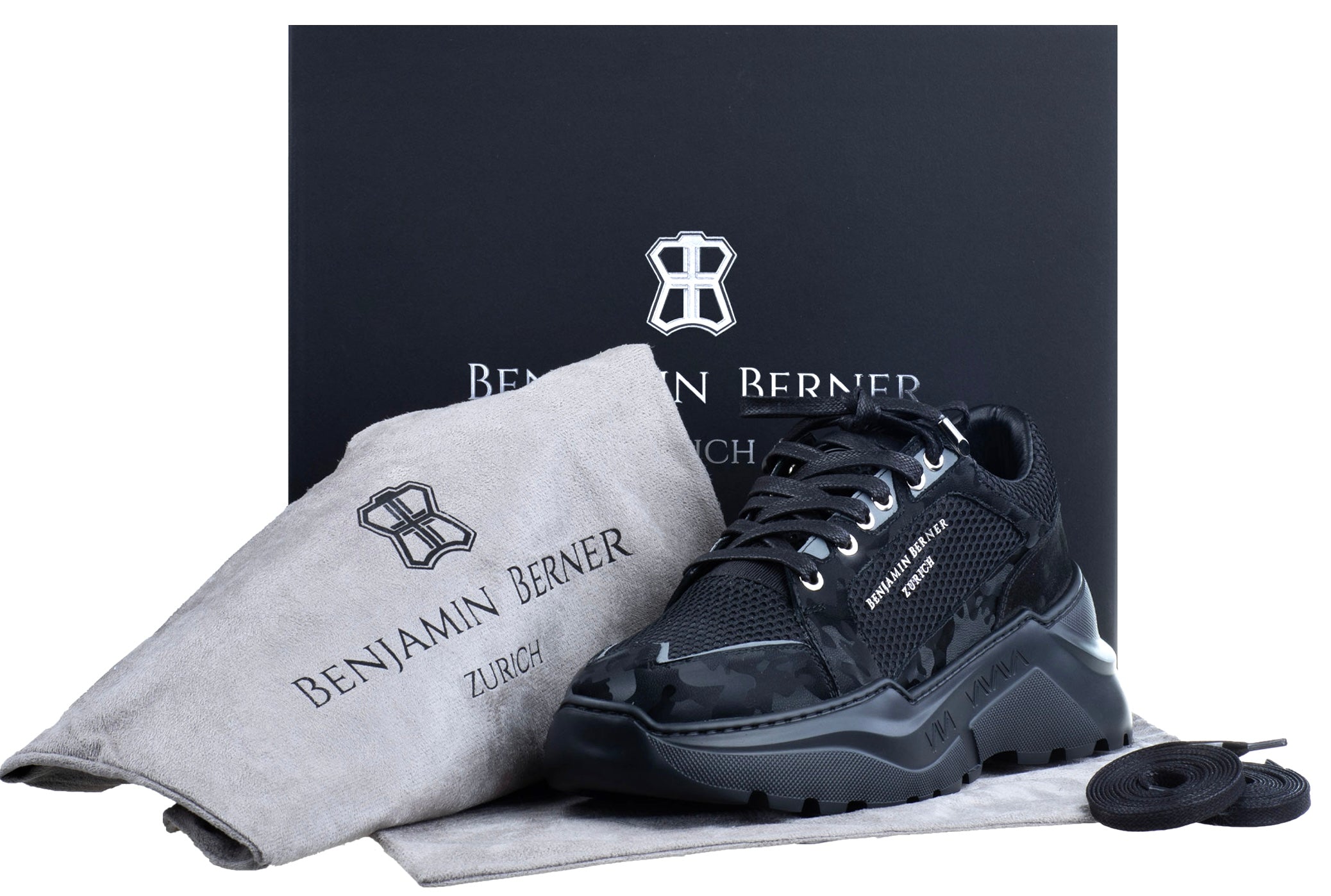 BNJ COLIN BLACK REFLECTIVE CAMOUFLAGE-MESH