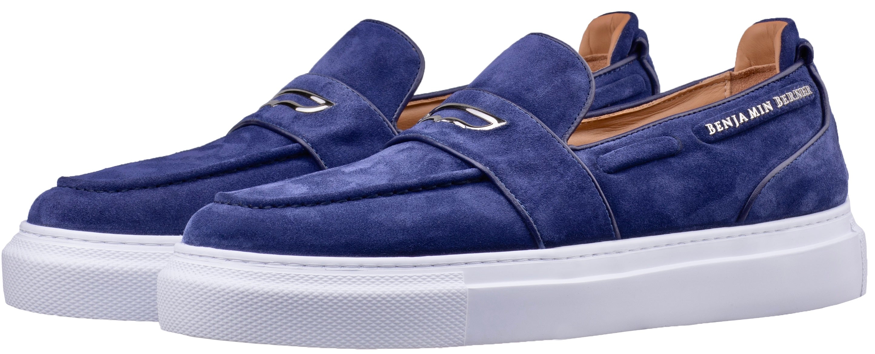 BNJ ENZO  NAVY BLUE SUEDE PENNY LOAFER
