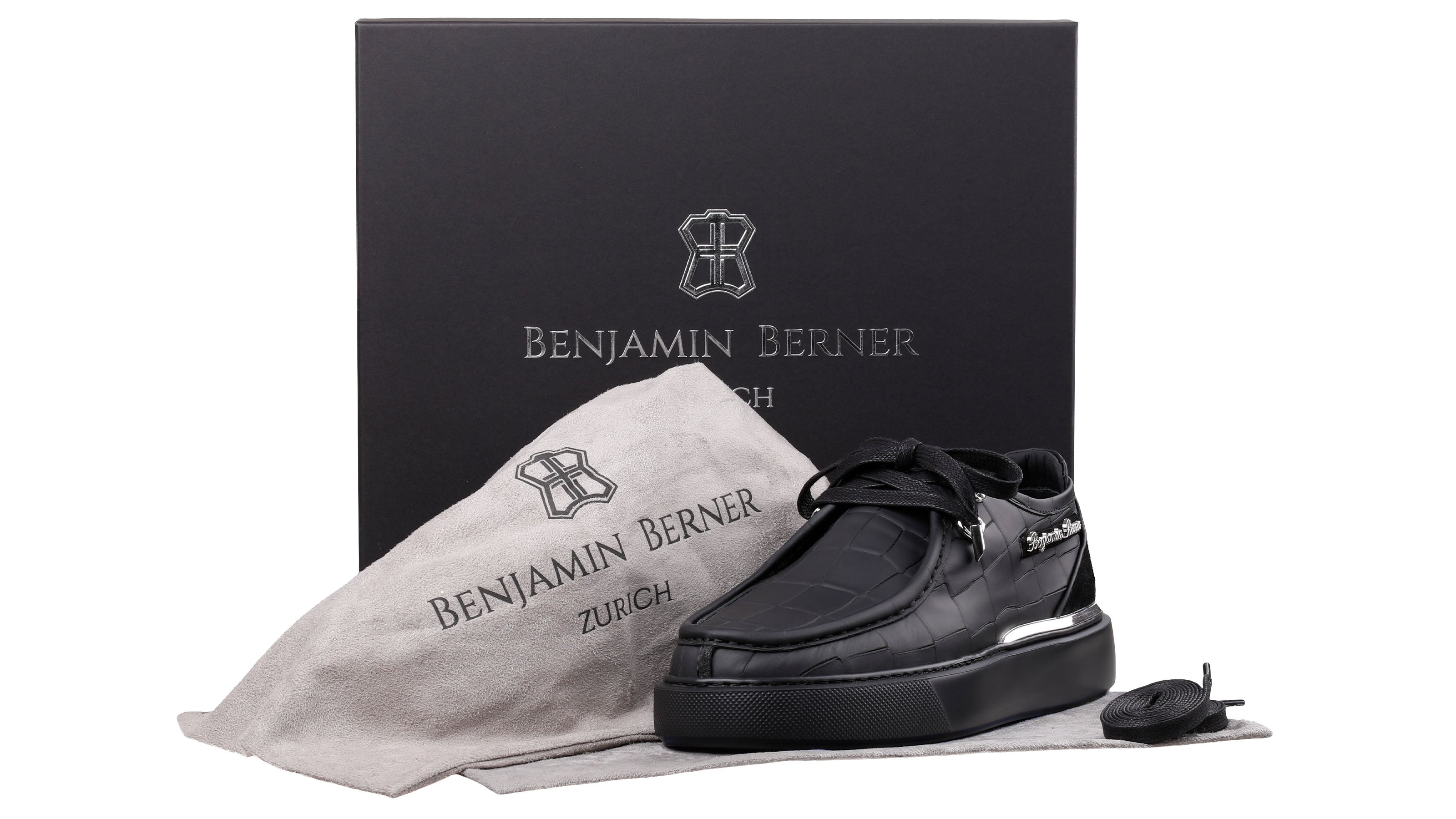 BNJ  ARES  ALL BLACK MATT CROCODILE