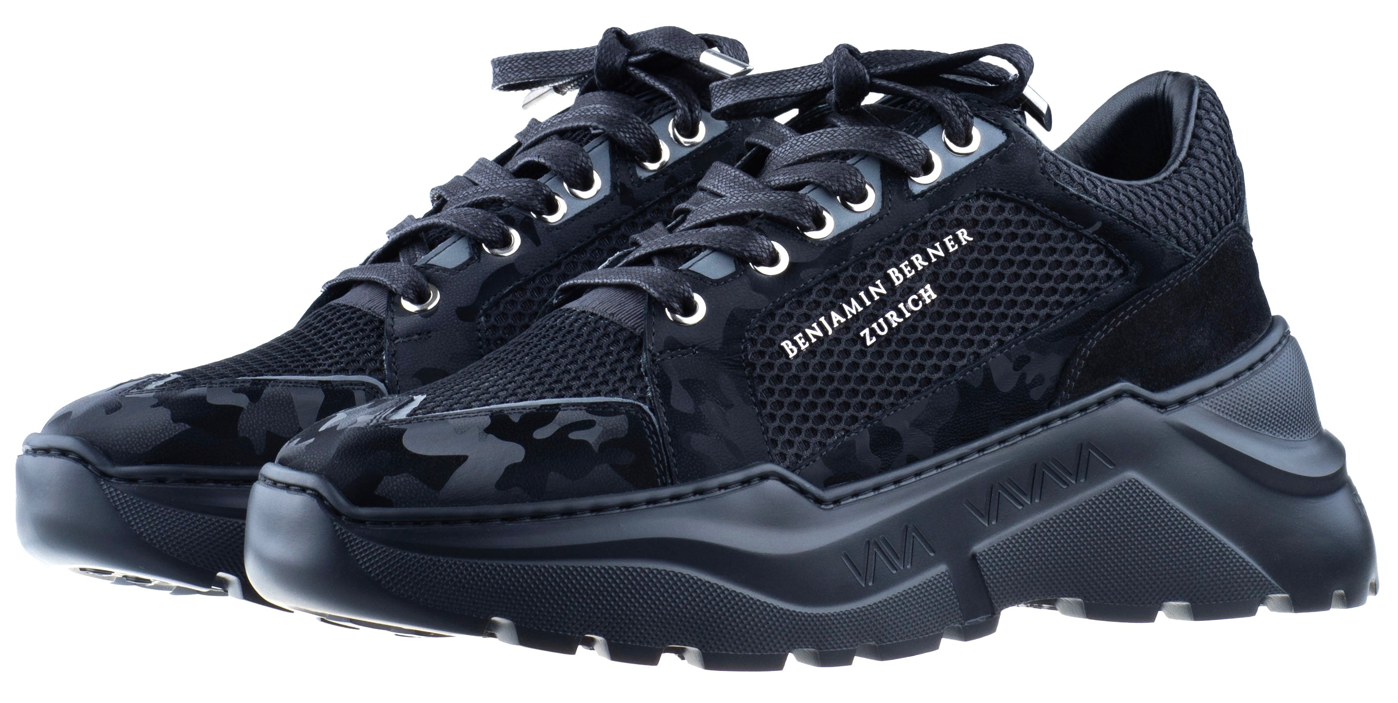 BNJ COLIN BLACK REFLECTIVE CAMOUFLAGE-MESH