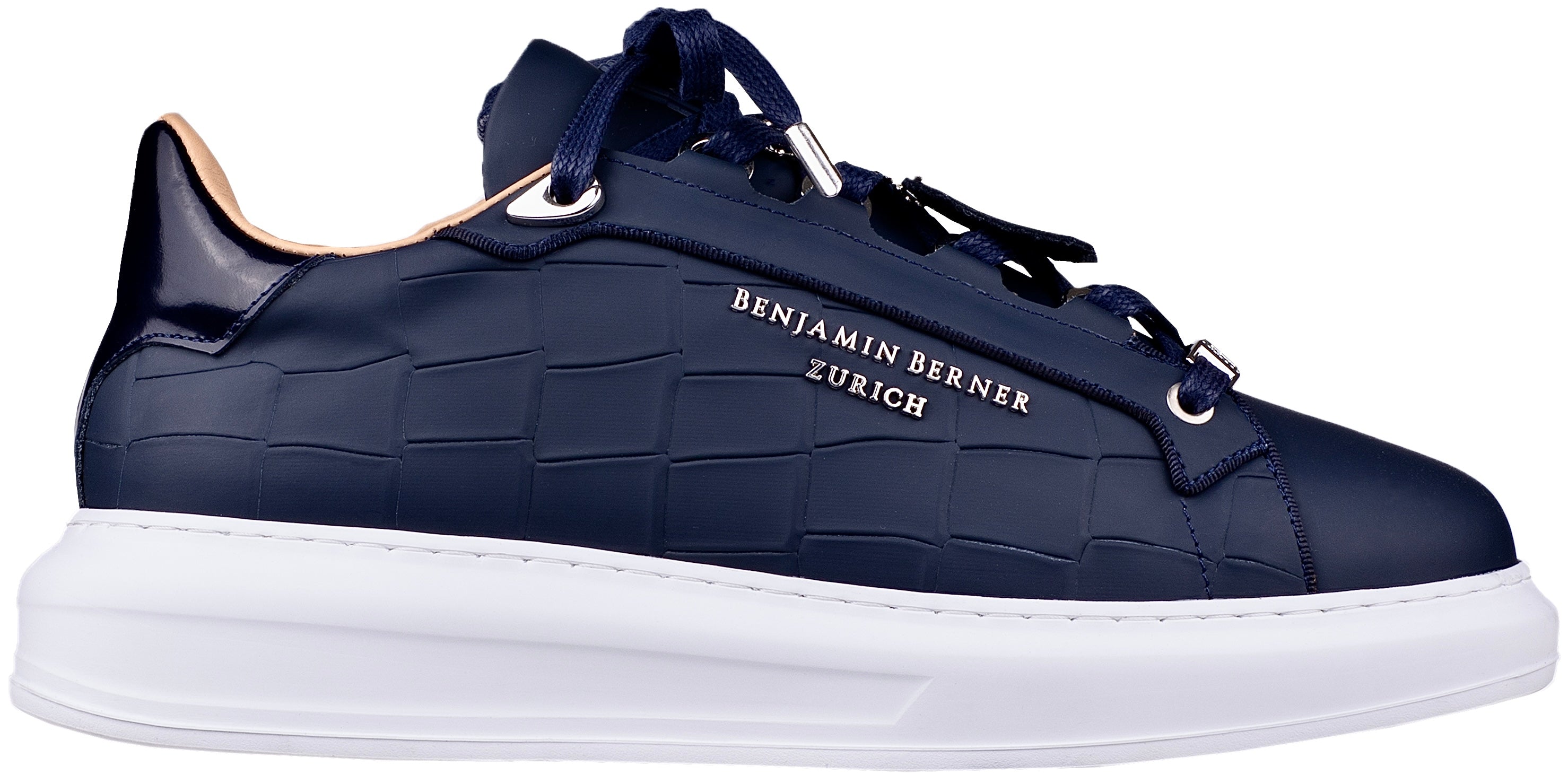 BNJ ACHILLE NAVY MATT CROCODILE