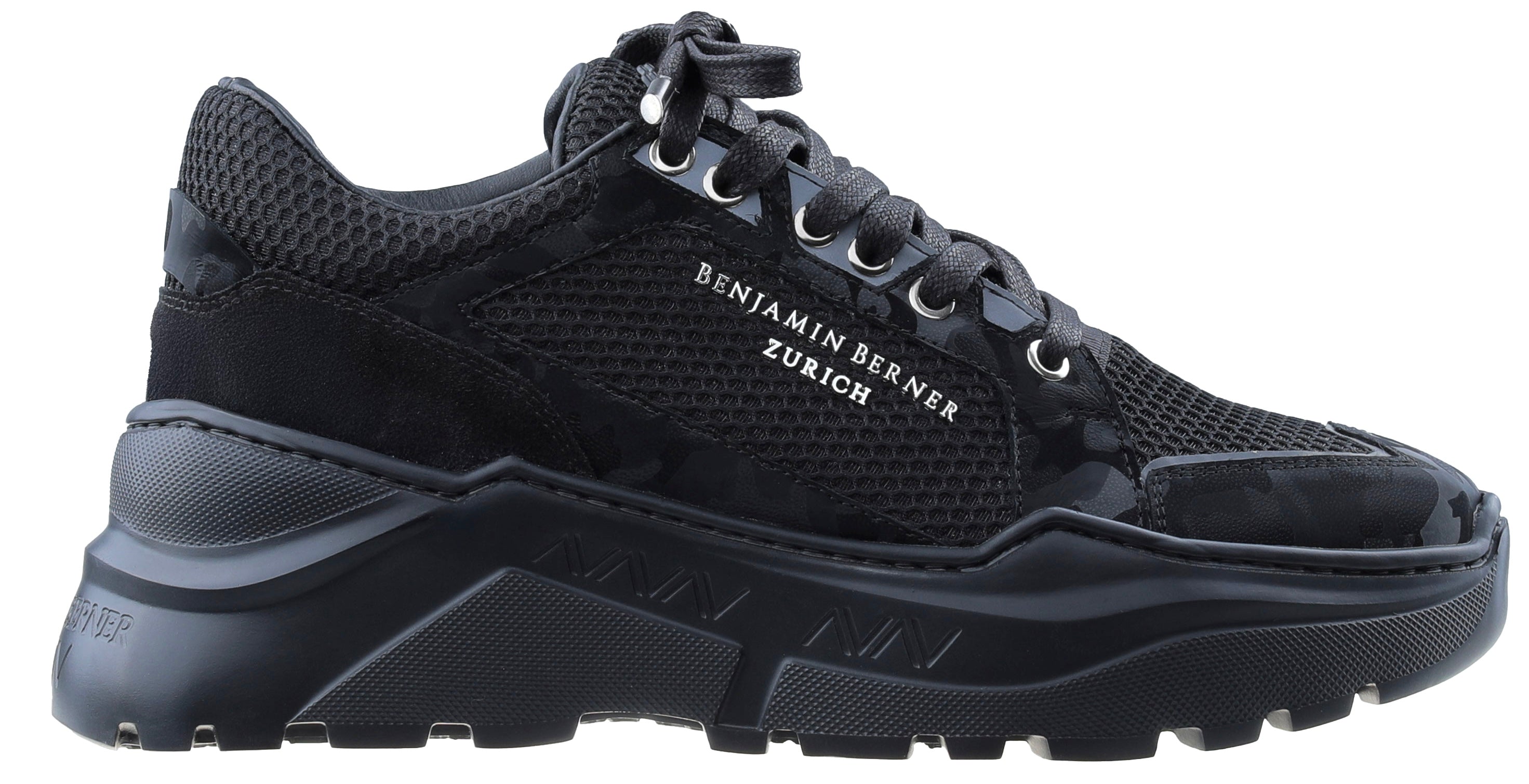 BNJ COLIN BLACK REFLECTIVE CAMOUFLAGE-MESH