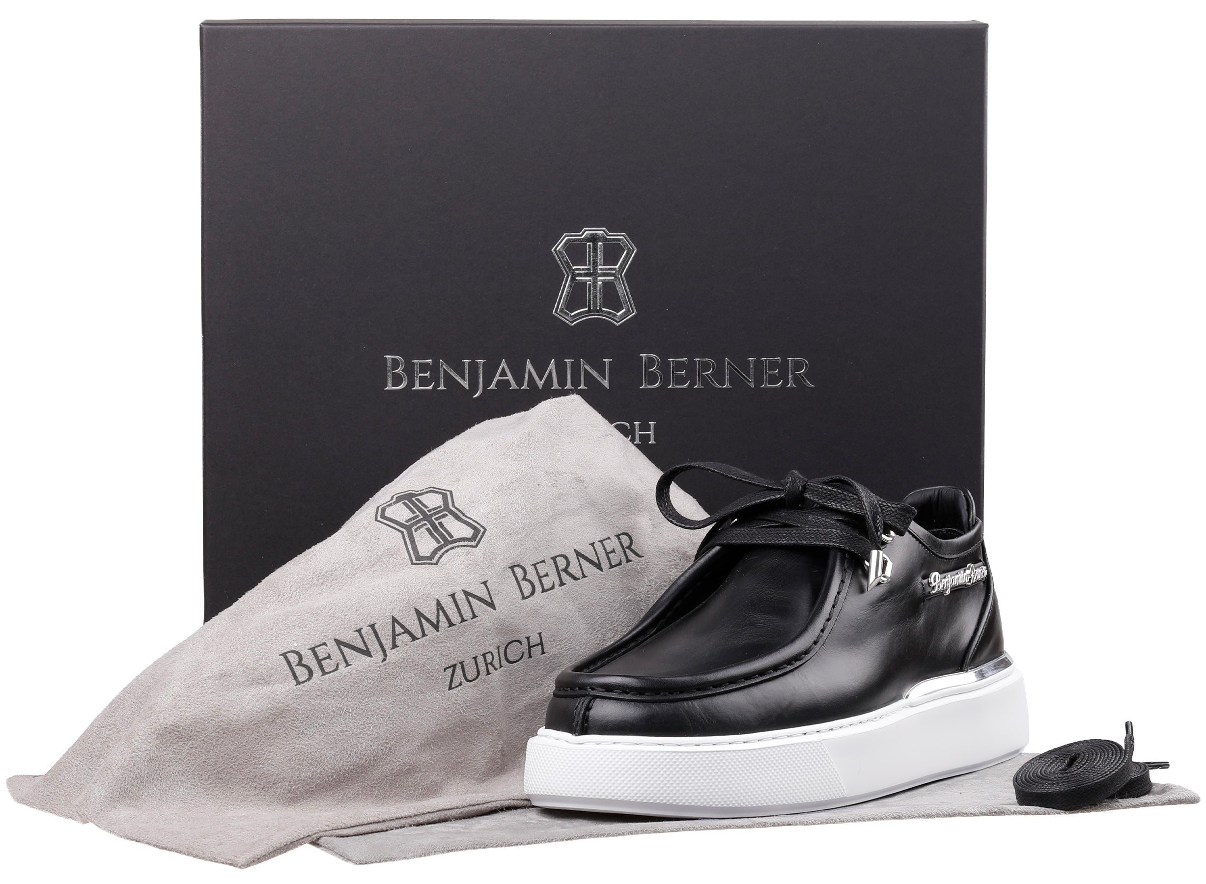 BNJ  ARES  BLACK PULL UP CALFSKIN