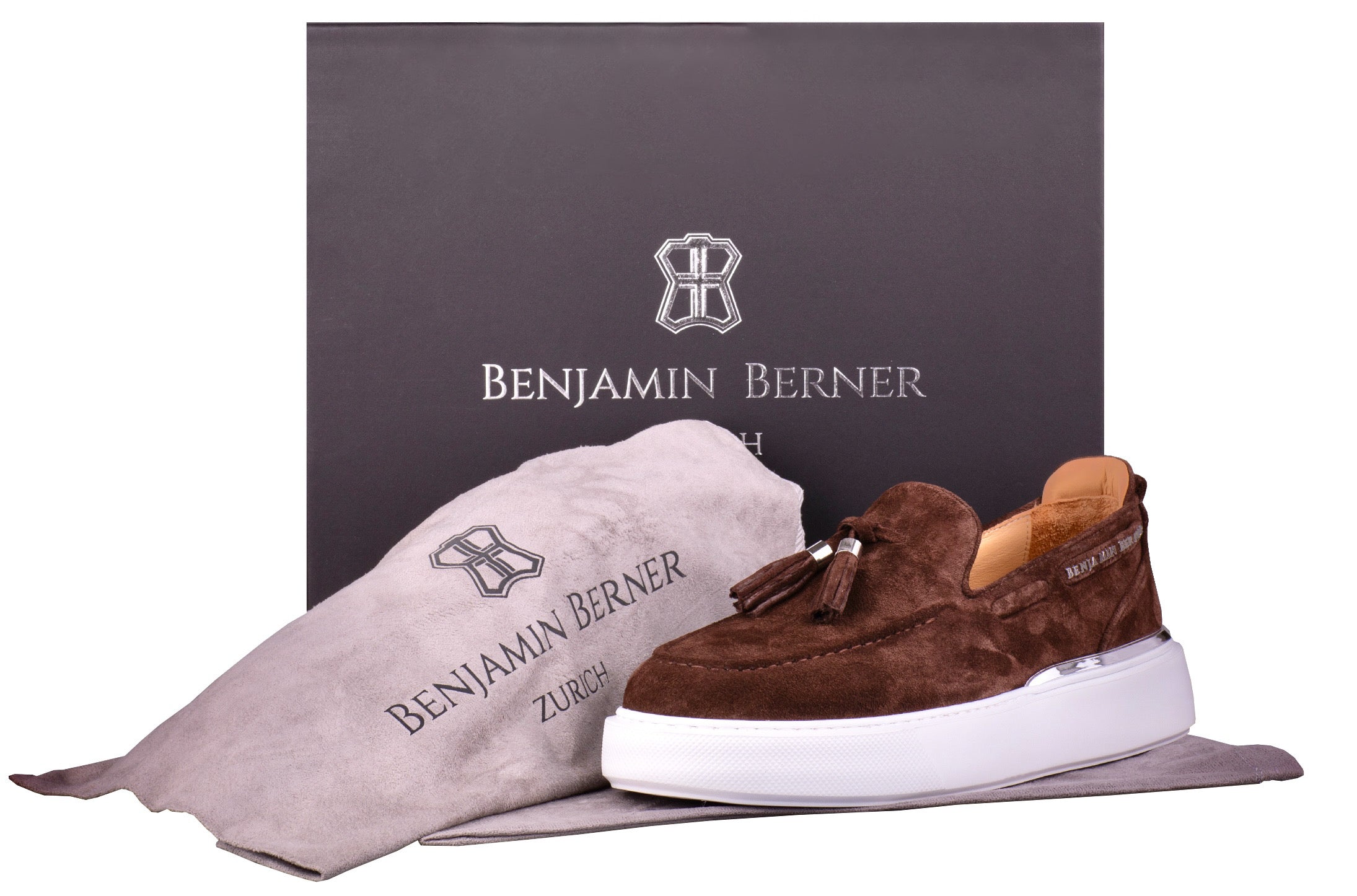 BNJ ORION BROWN SUEDE   TASSEL LOAFER