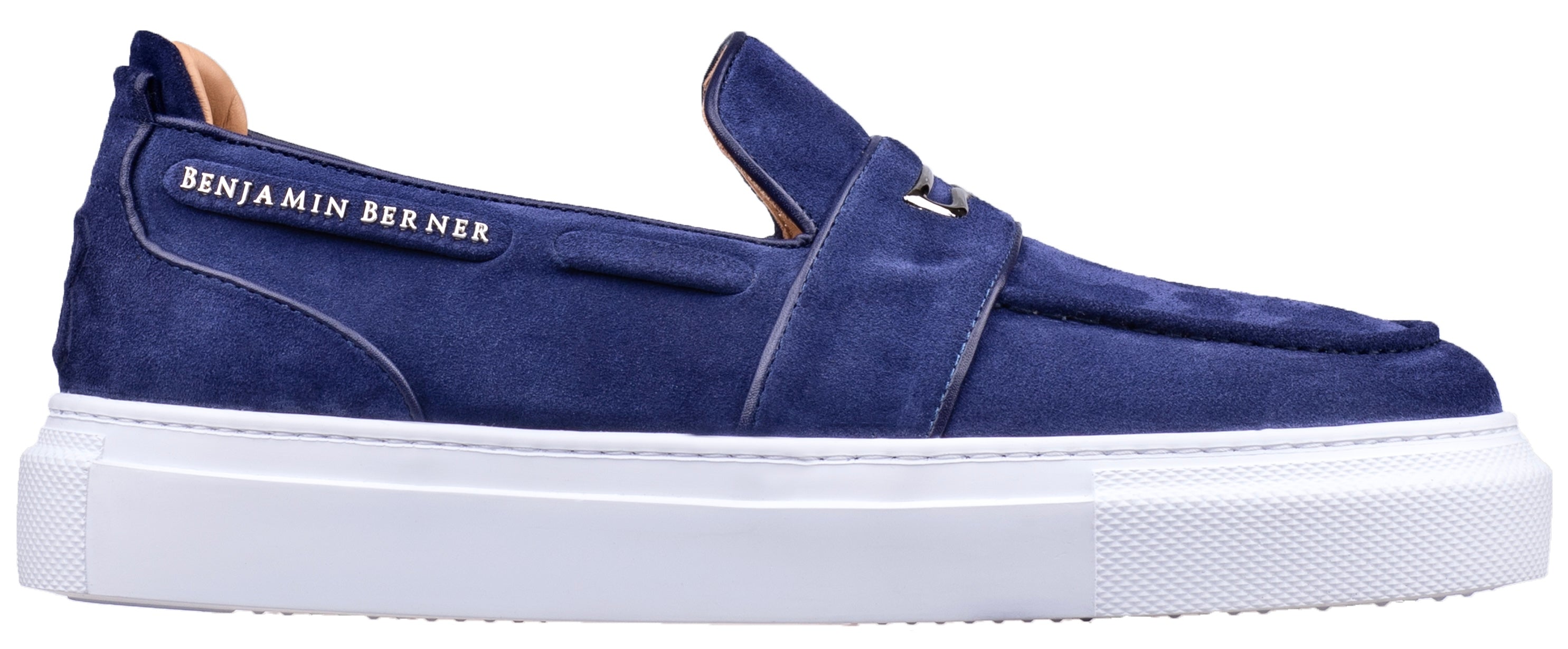 BNJ ENZO  NAVY BLUE SUEDE PENNY LOAFER