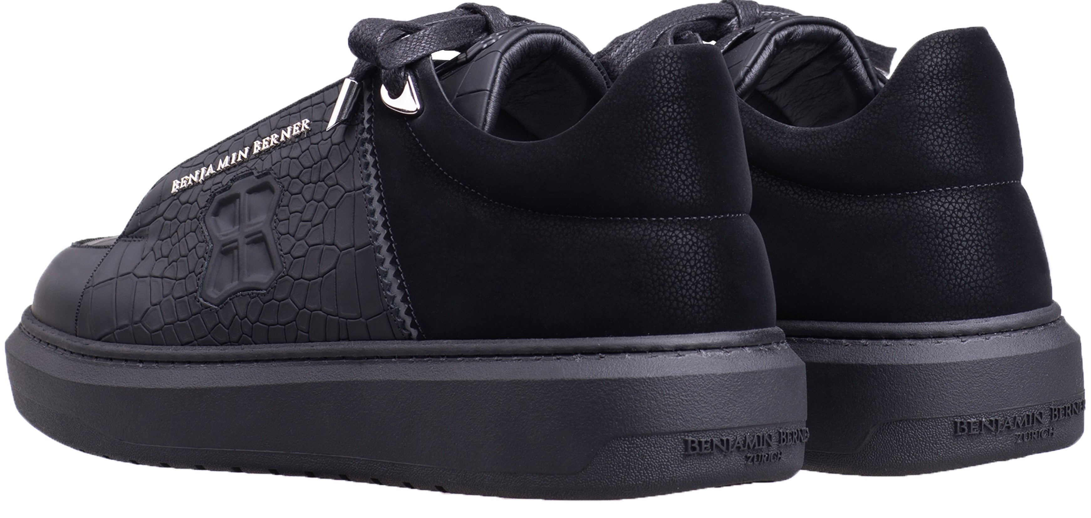 BNJ THEO BLACK MATT CROCODILE