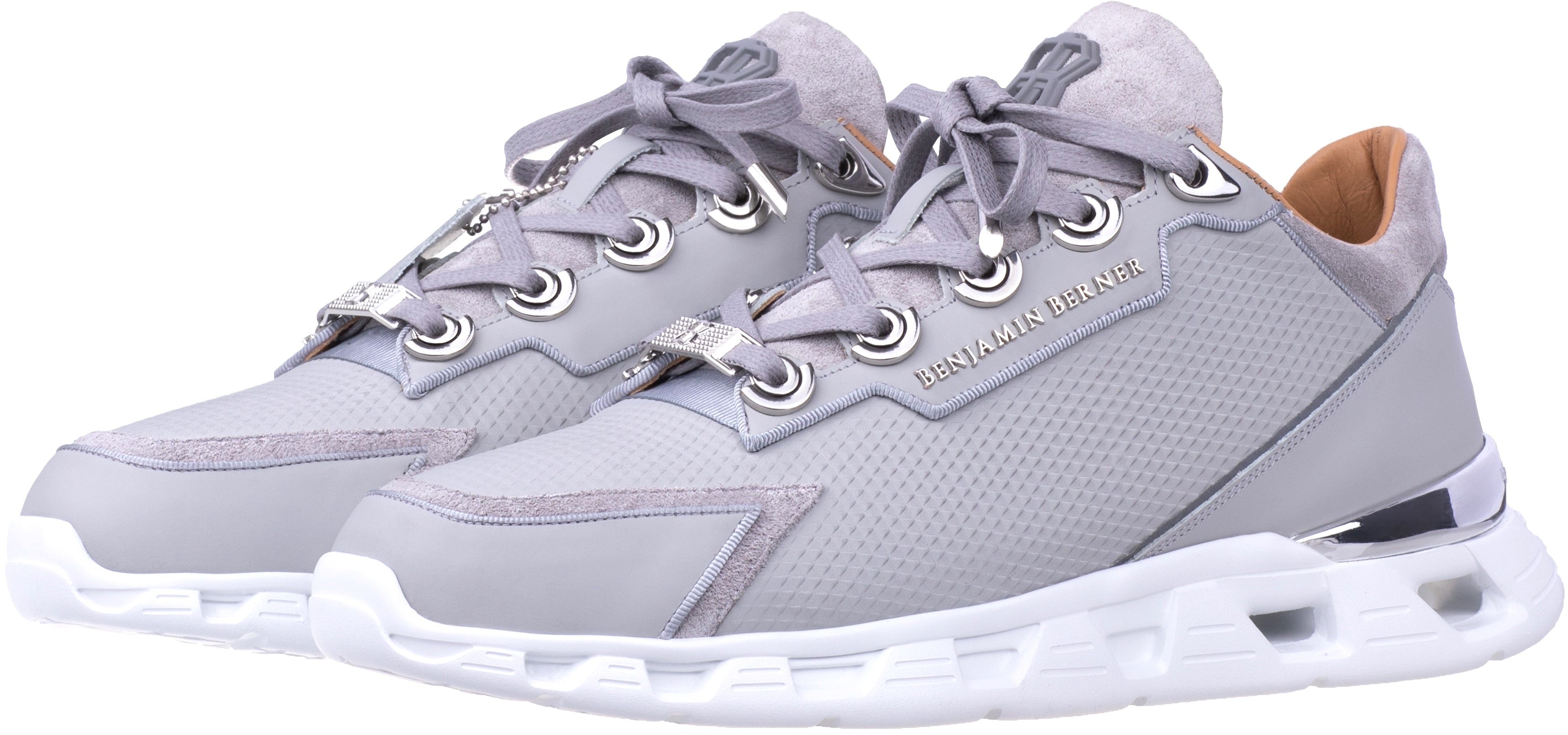 BNJ RAZOR HIGH-TECH RUNNER ICE GREY  TRIANGLE EMBOSSED MATT NAPPA