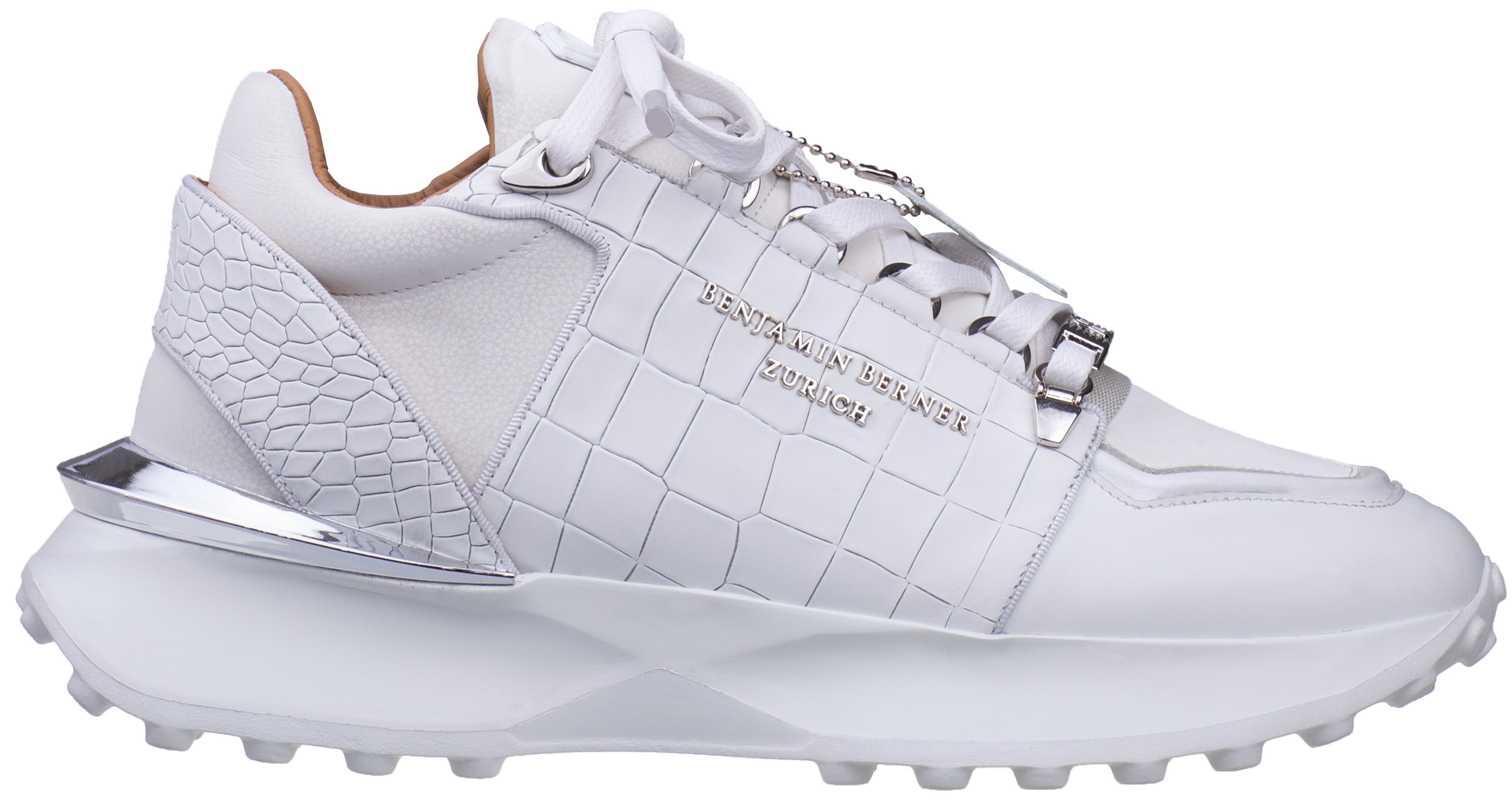 BNJ AGON WHITE CROCODILE EFFECT-NAPPA