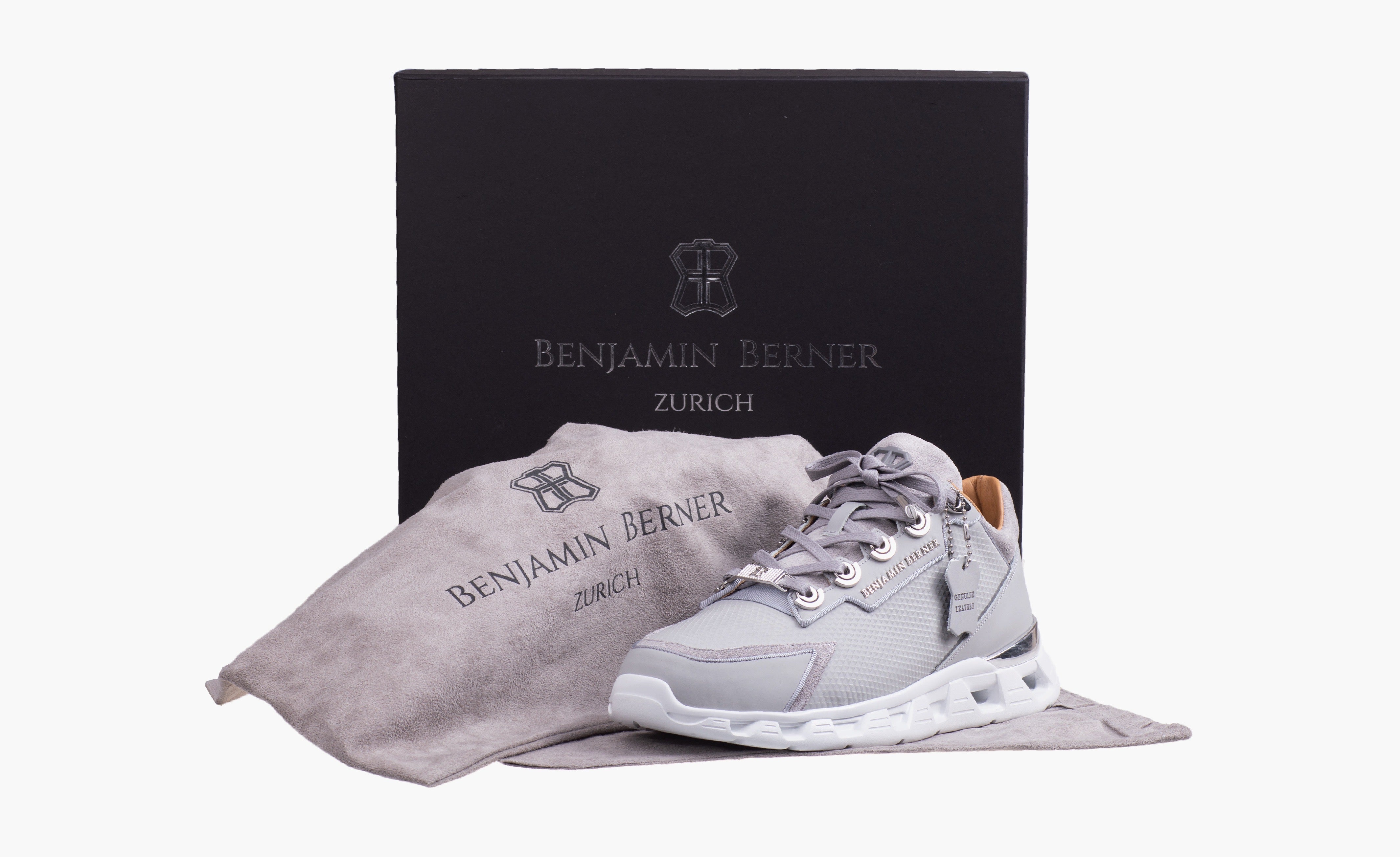 BNJ RAZOR HIGH-TECH RUNNER ICE GREY  TRIANGLE EMBOSSED MATT NAPPA