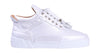 Women's Mid-Top White Silk Finish Nappa