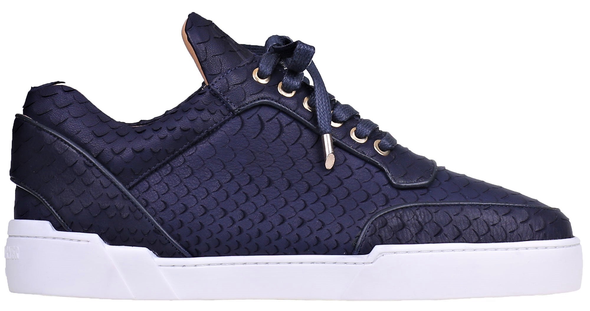 Low-Top MIDNIGHT BLUE PYTHON CUT