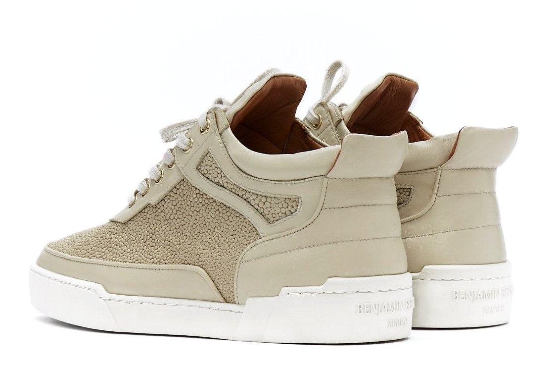 Mid-Top BEIGE NAPPA STRINGRAY