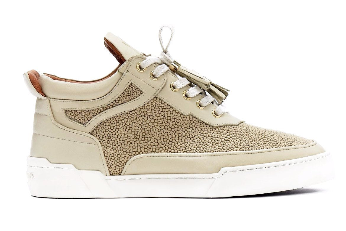 Mid-Top BEIGE NAPPA STRINGRAY