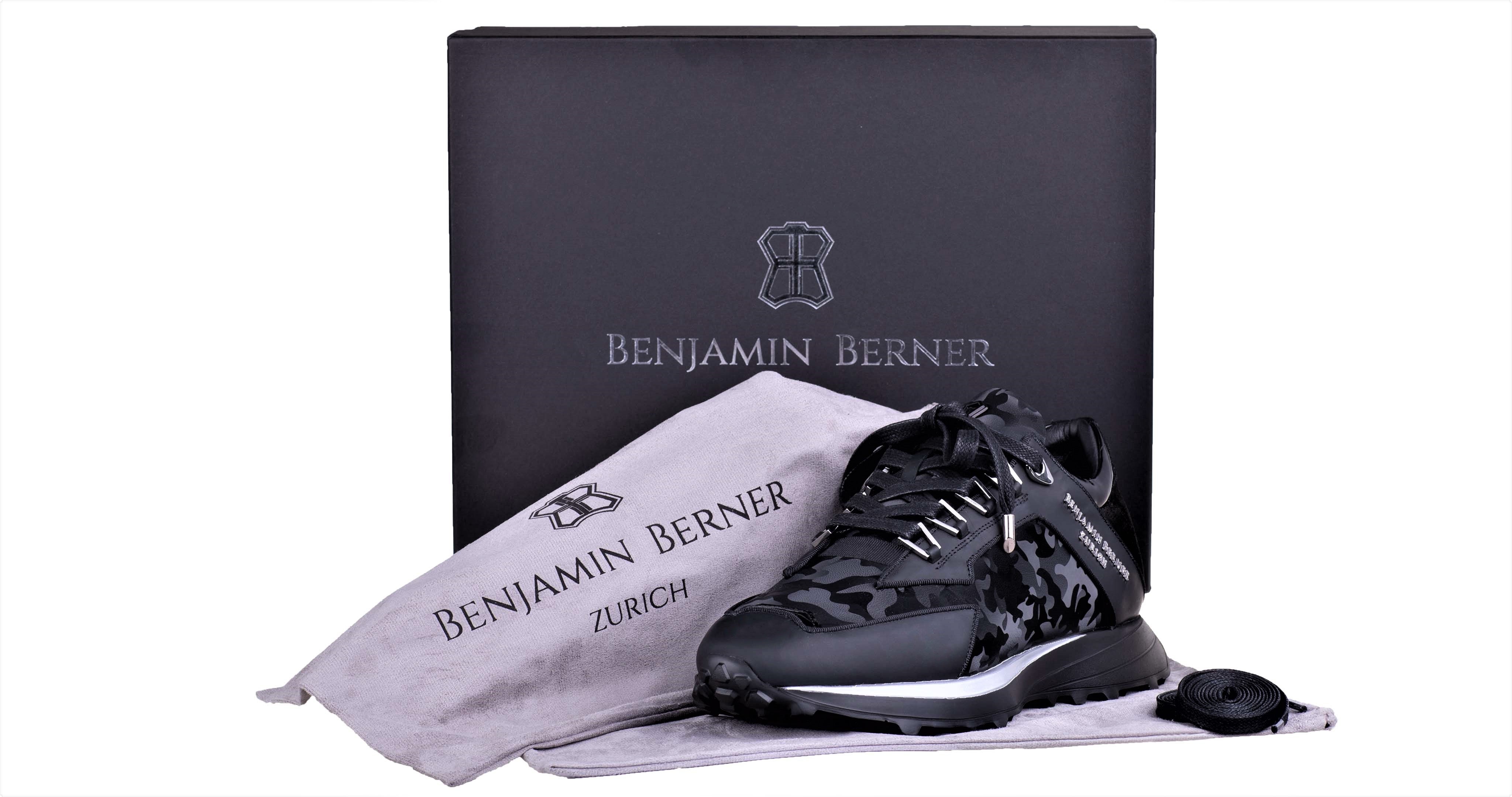LOW-TOP BNJ ALPHA RUNNER ALL BLACK REFLECTIVE CAMOUFLAGE