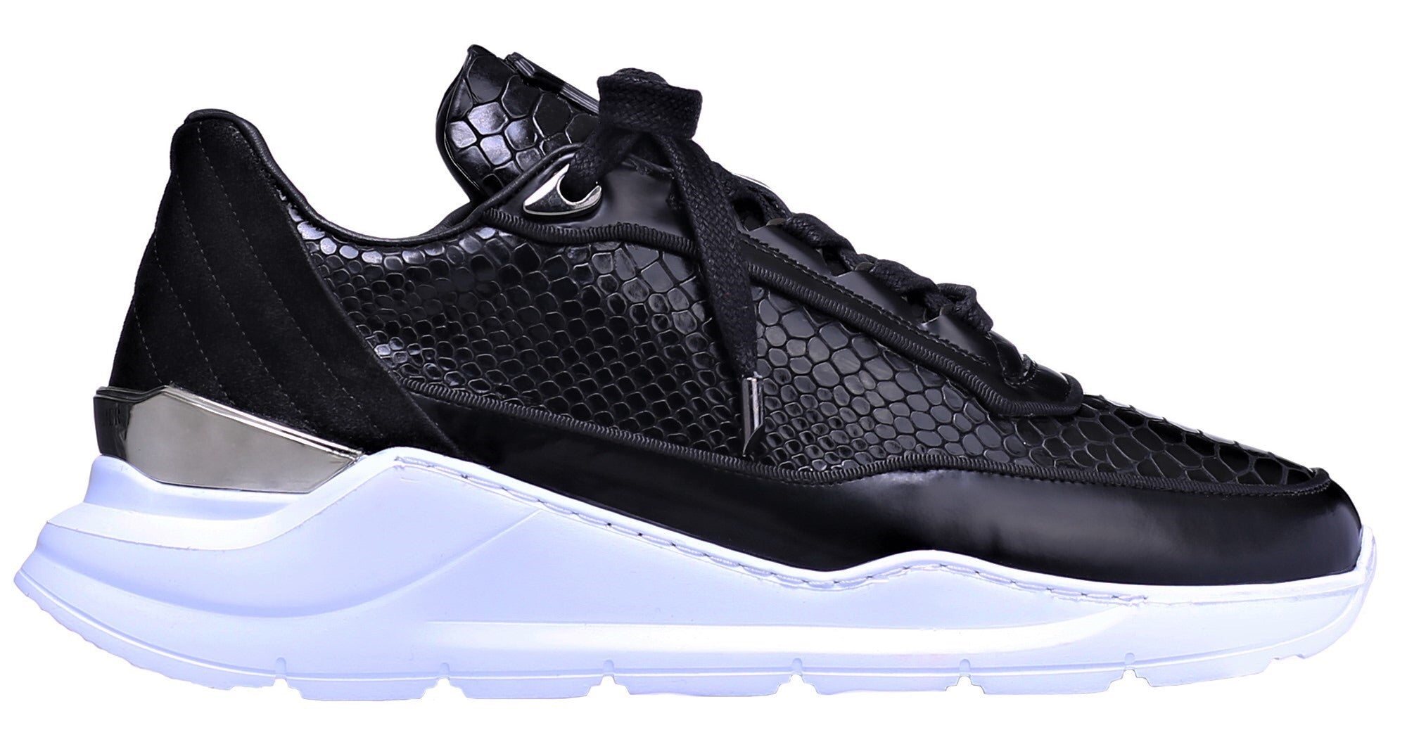 LOW-TOP BNJ HECTOR RUNNER PYTHON EFFECT BRUSHED LEATHER
