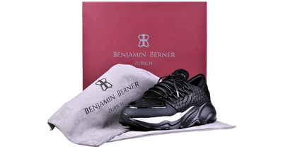 LOW-TOP BNJ PHOENIX RUNNER BLACK PYTHON CUT-MATT NAPPA