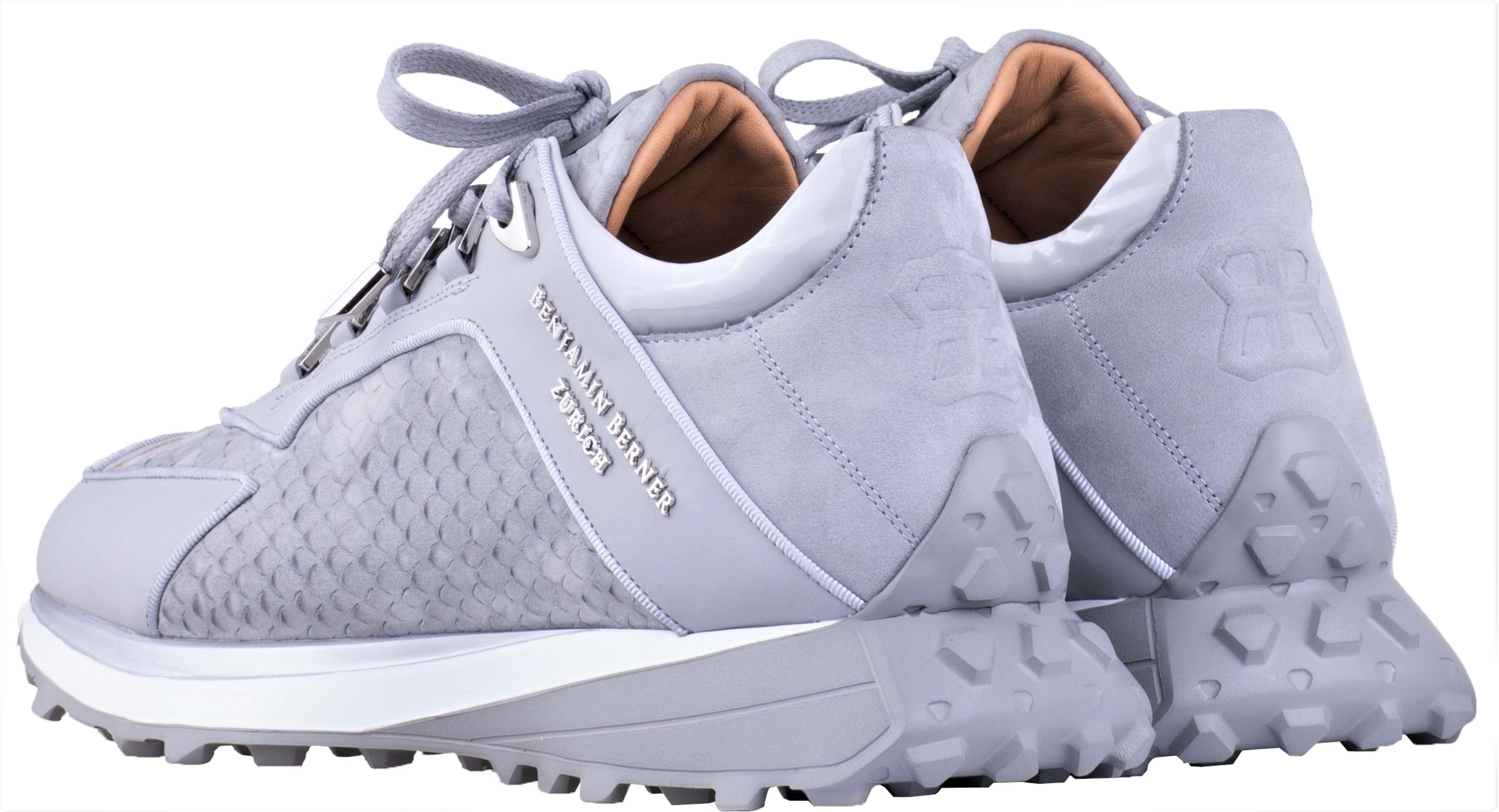 LOW-TOP BNJ ALPHA RUNNER ICE GREY PYTHON CUT-MATT NAPPA