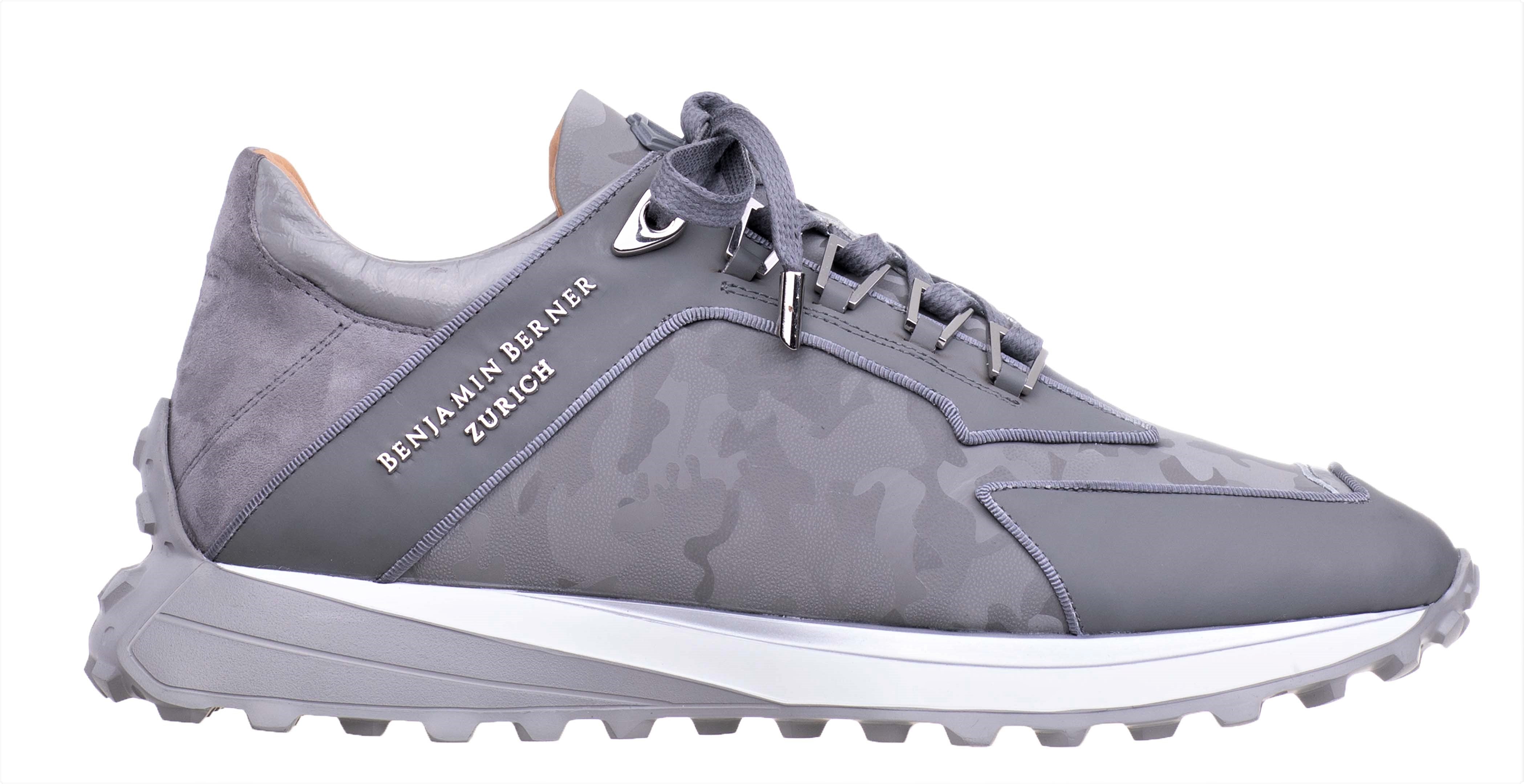 LOW-TOP BNJ ALPHA RUNNER STEEL GREY REFLECTIVE CAMOUFLAGE