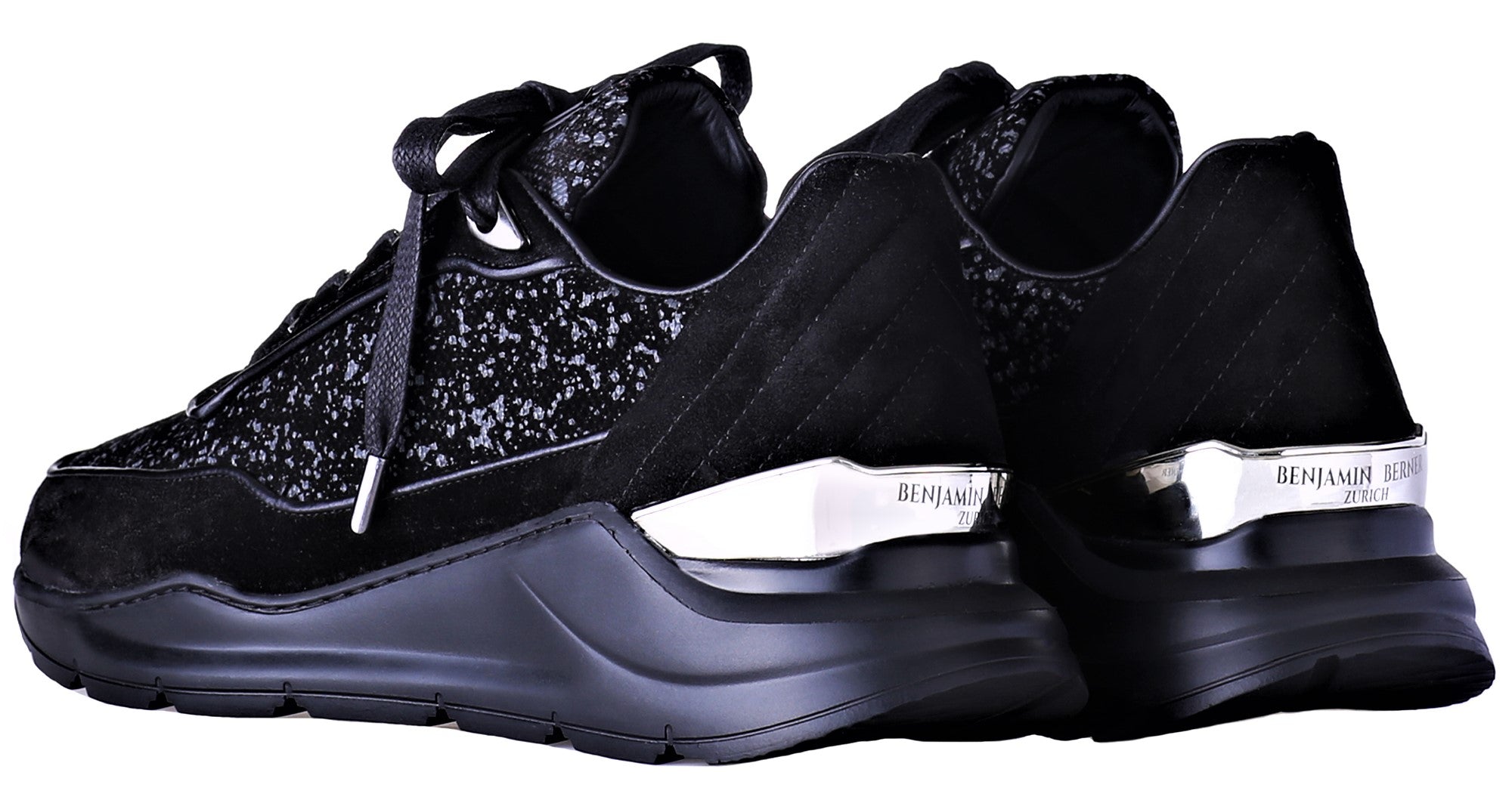 Women's Low-Top HECTOR BLACK GALAXY WAXED SUEDE